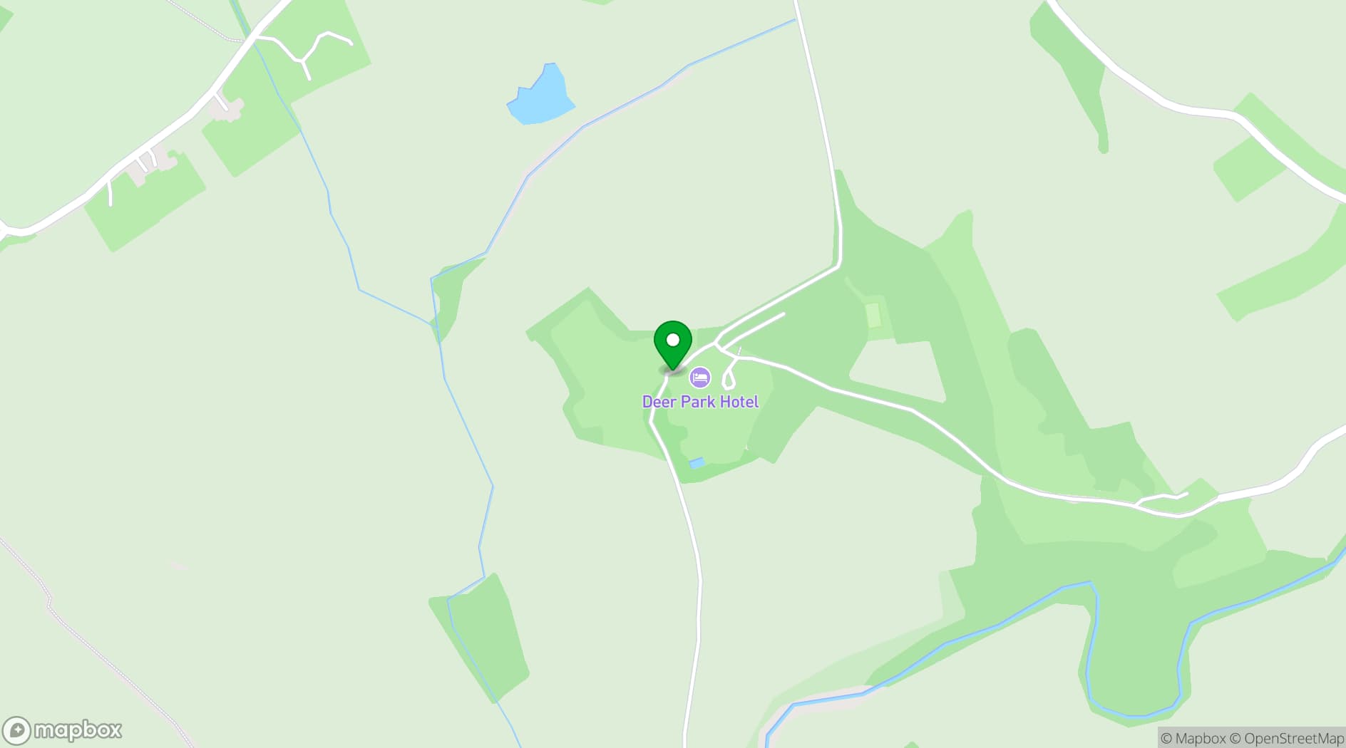 Map showing Deer Park Country House