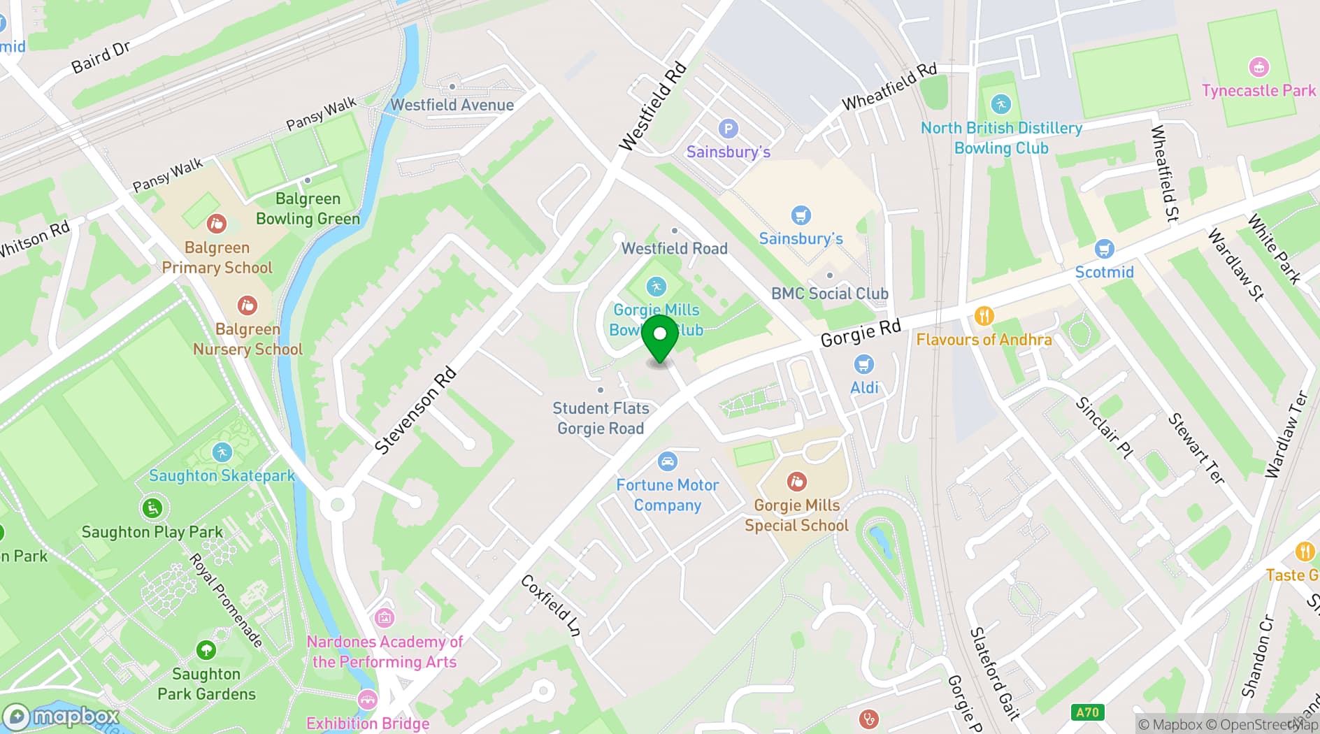 Map showing Art and Spirituality CIC