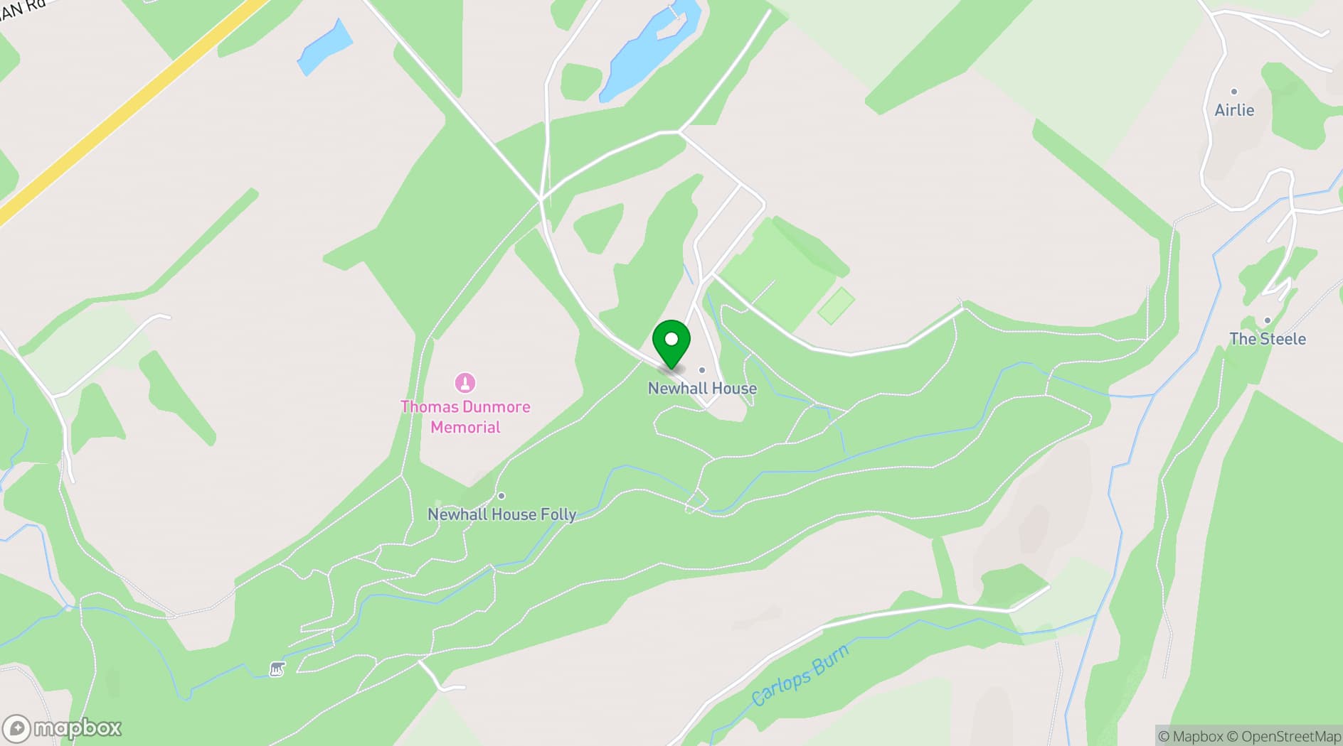 Map showing Newhall Estate