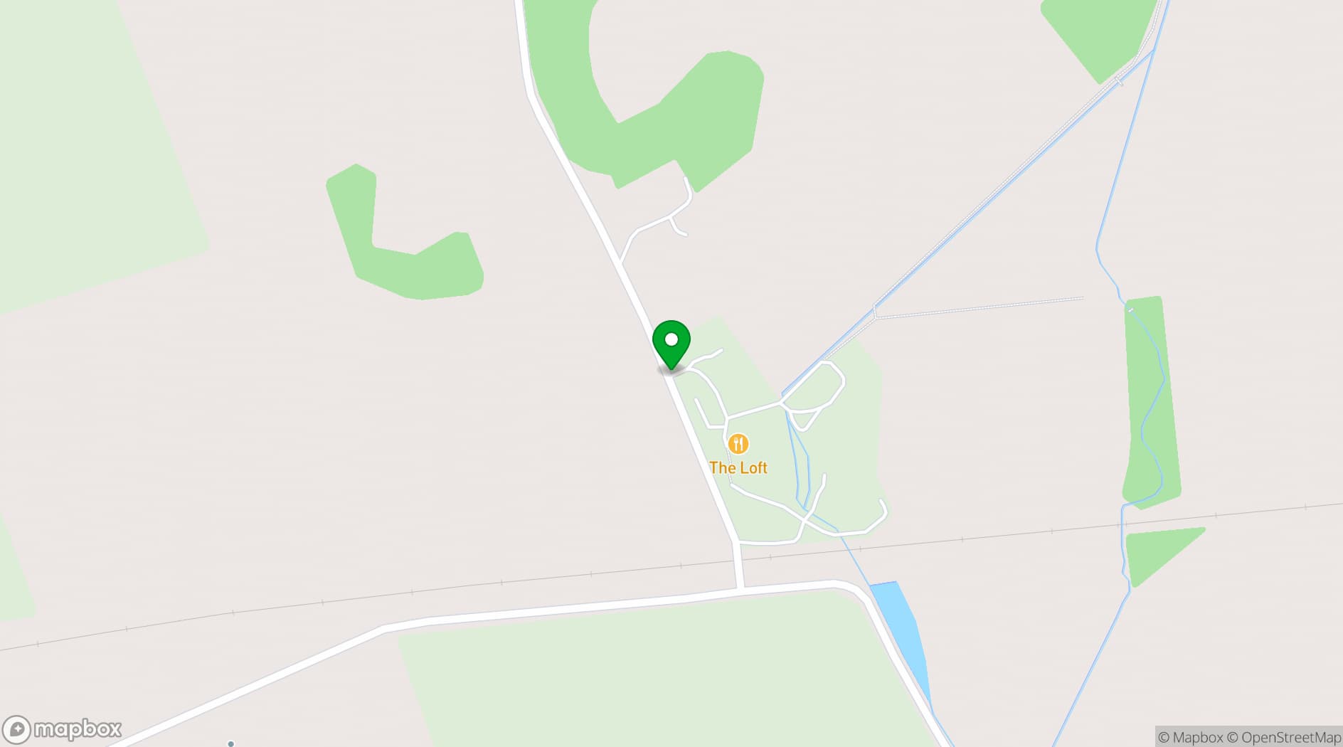 Map showing The Loft Glamping & Camping