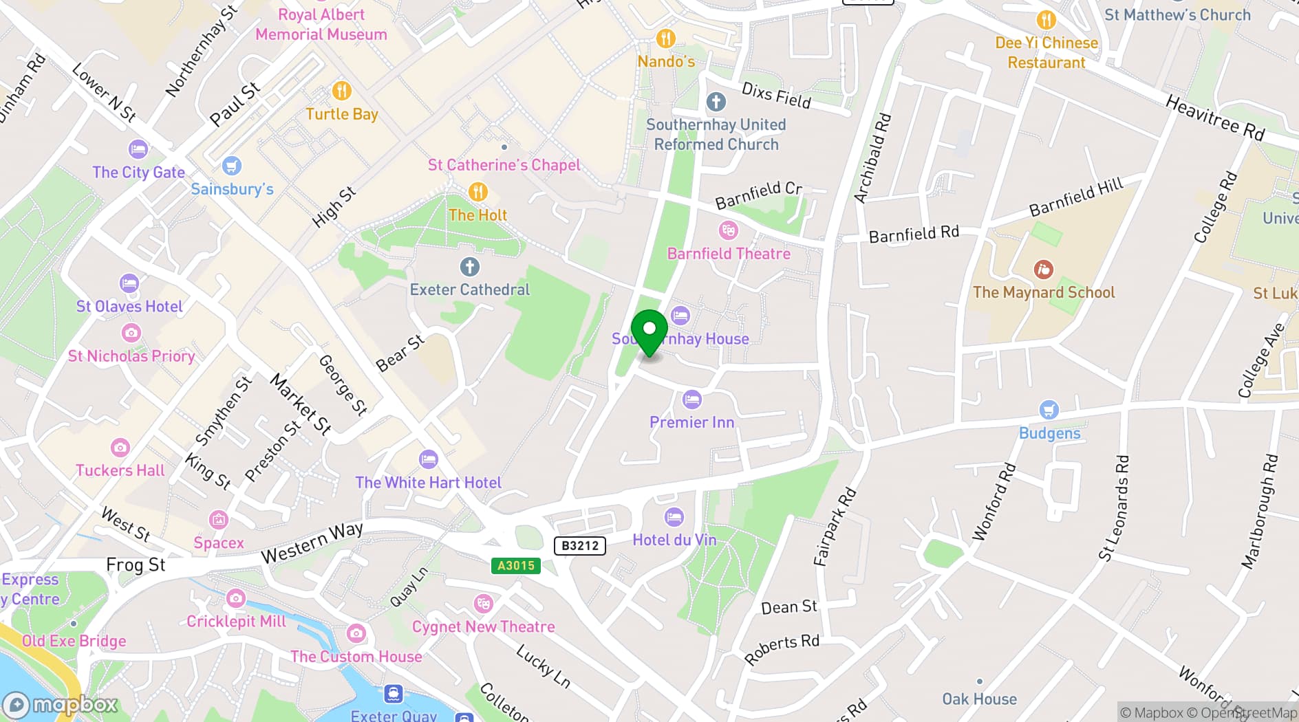 Map showing Rendezvous Wine Bar
