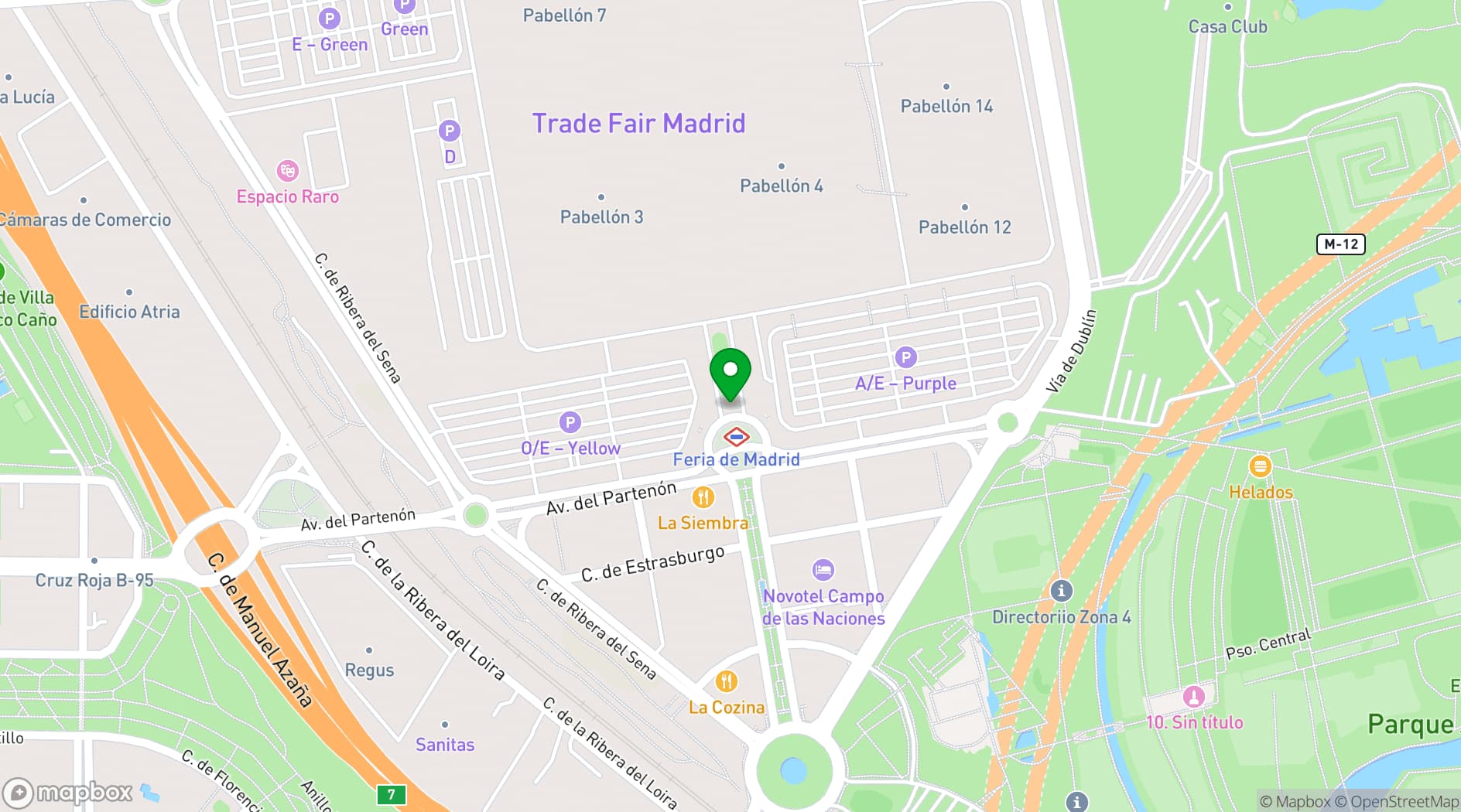 Map showing Palacio Municipal
