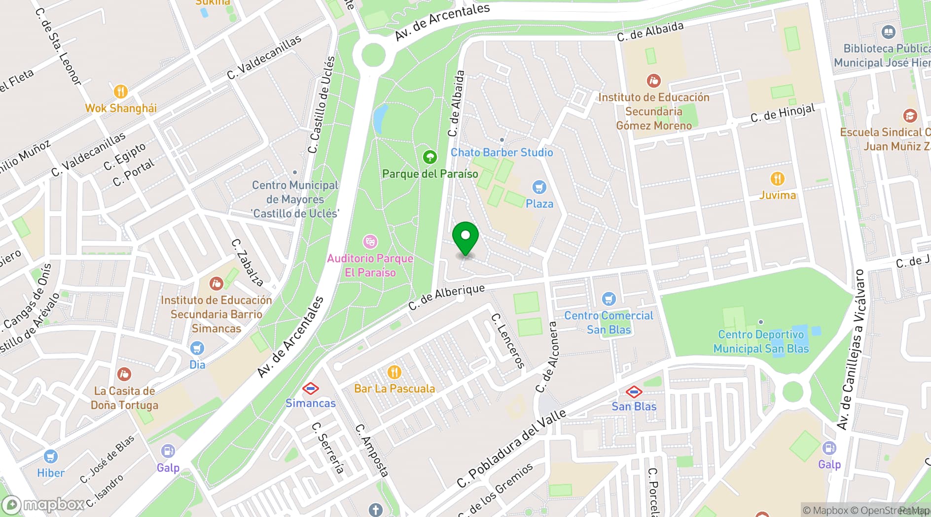 Map showing IFEMA MADRID