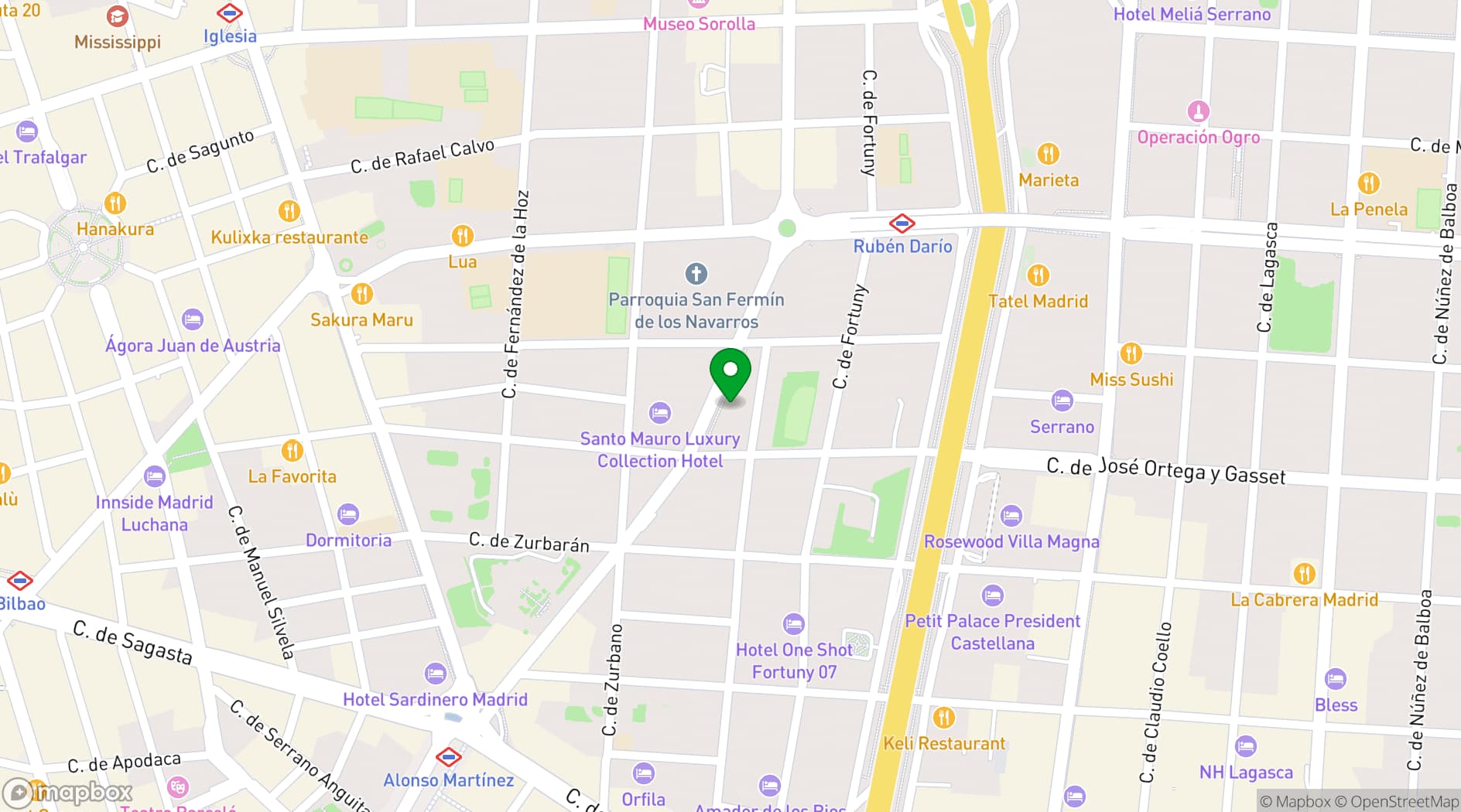 Map showing Club Monteverdi