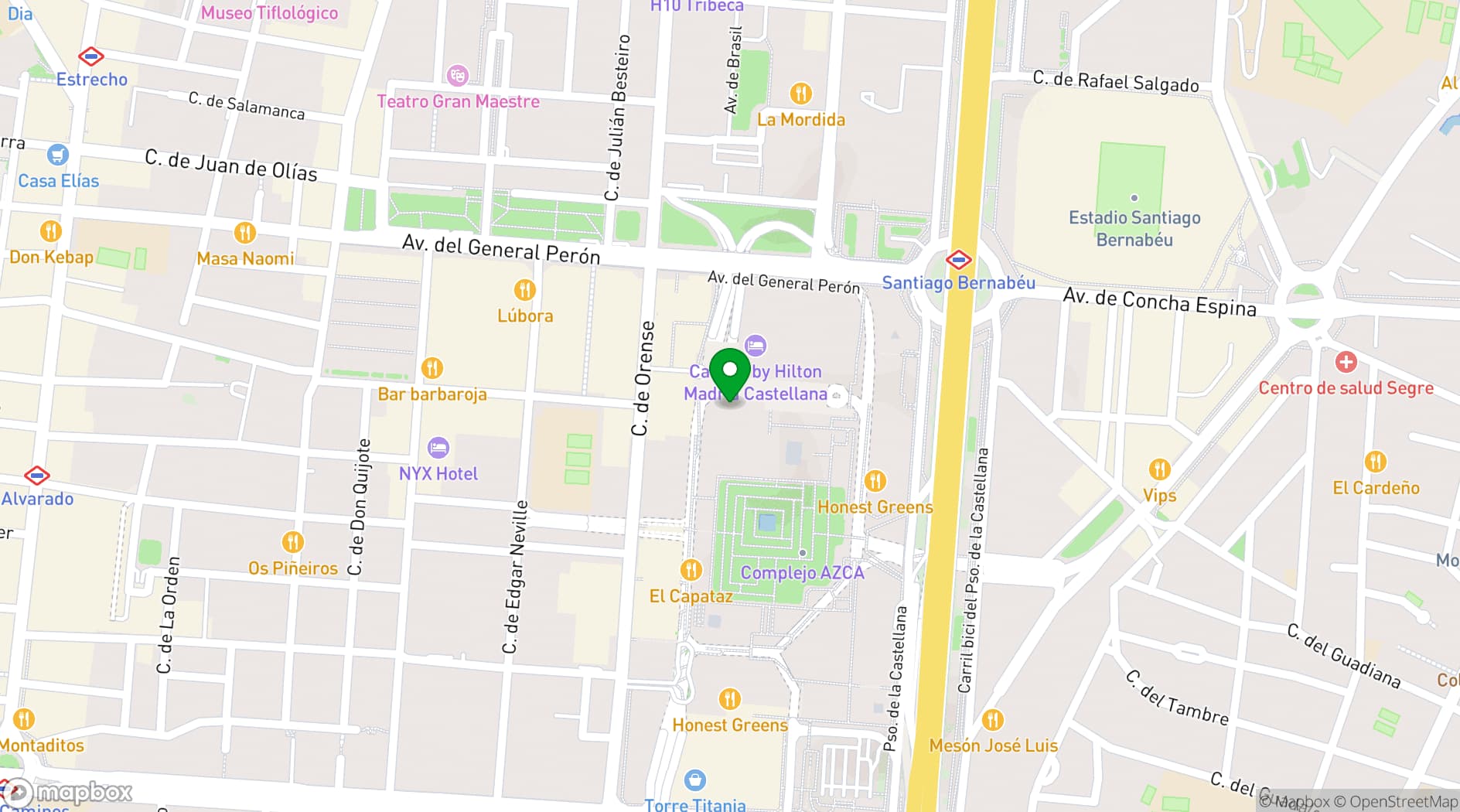 Map showing LOOM Azca