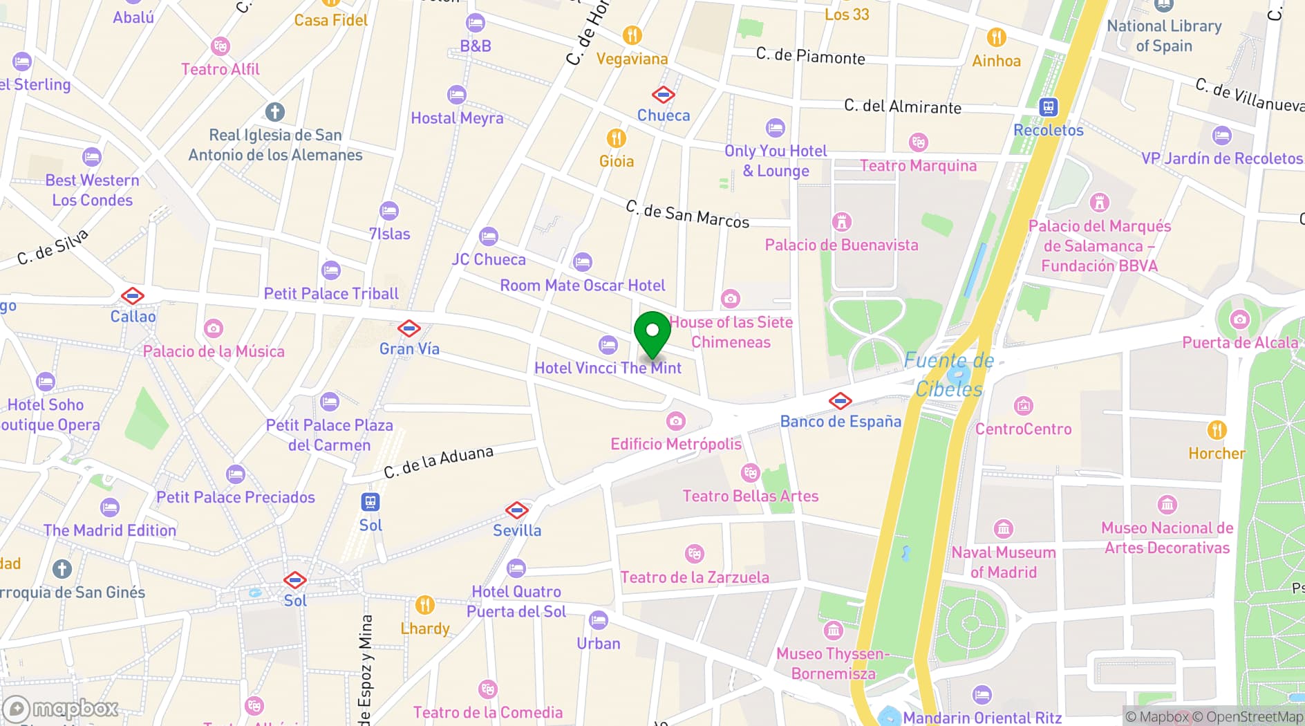 Map showing Ibercenter