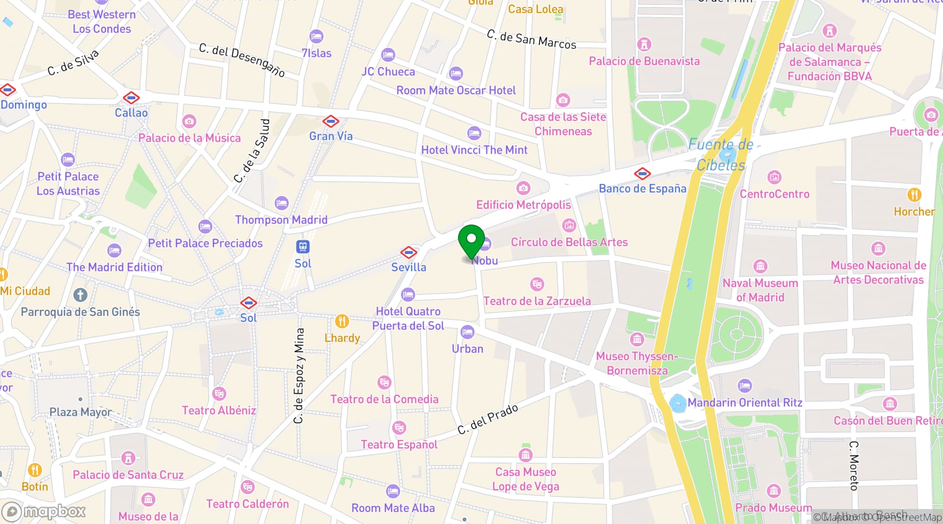 Map showing Vincci Centrum 4*