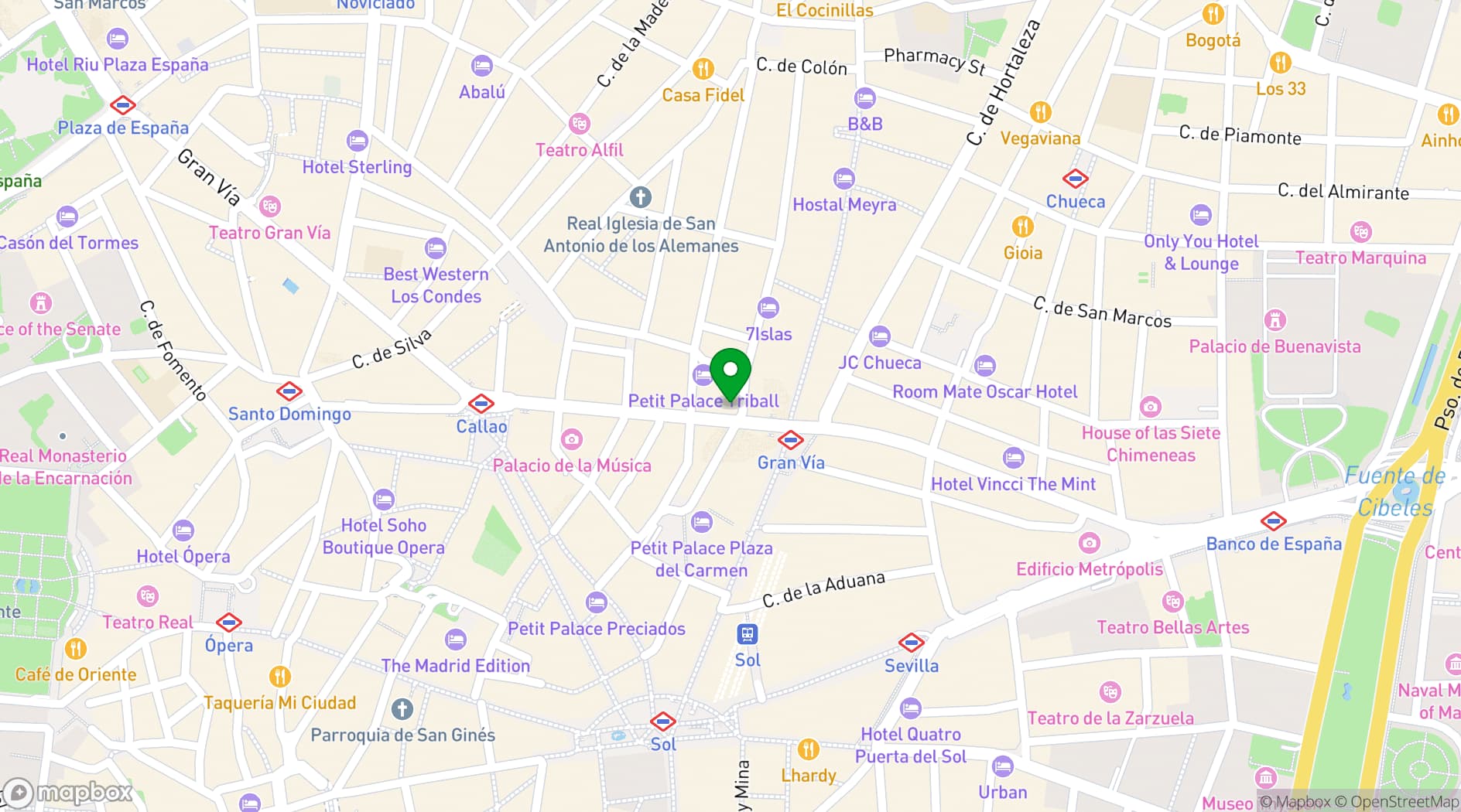 Map showing Aster