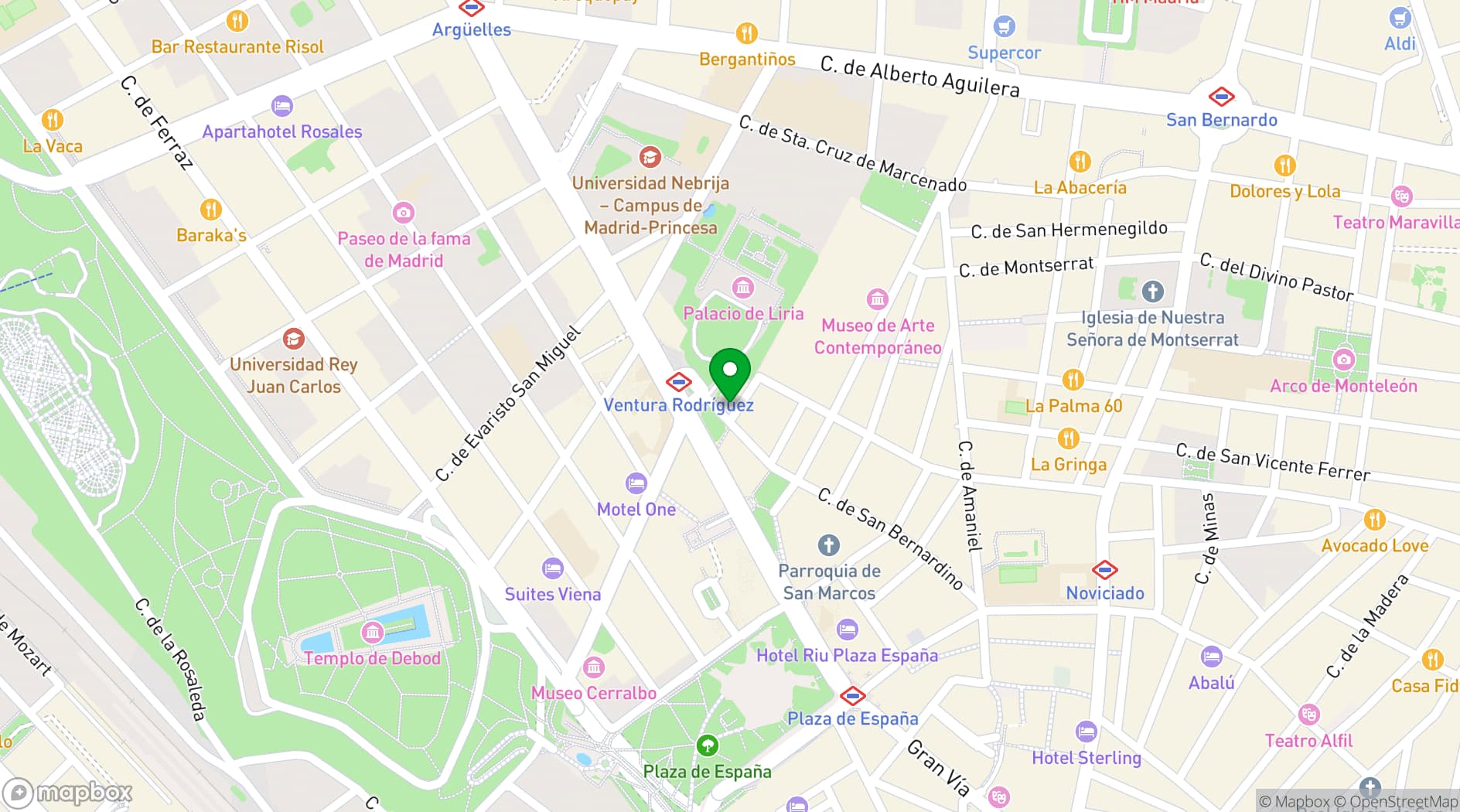 Map showing Restaurante Kuche