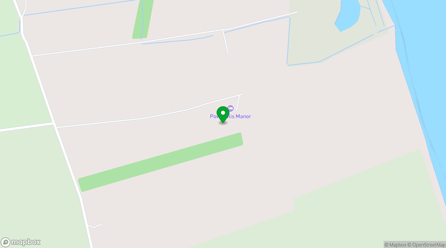 Map showing Powfoulis Manor Hotel