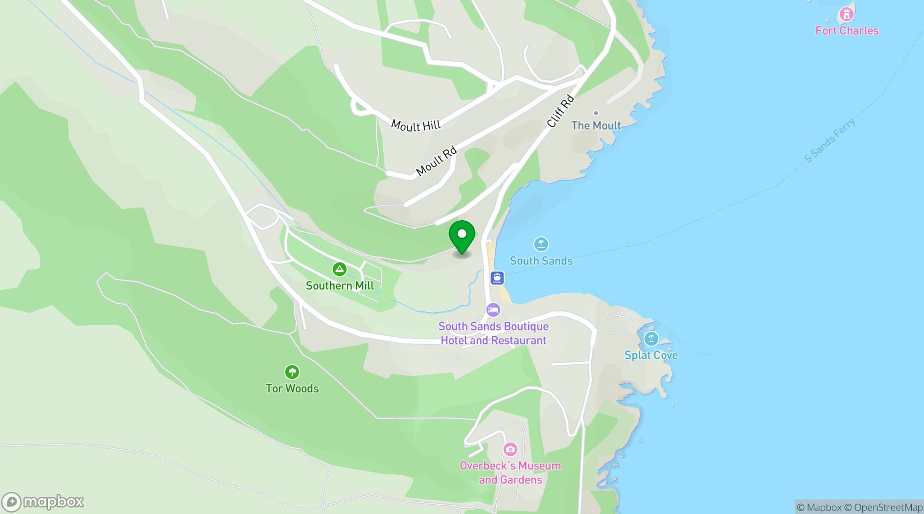 Map showing Harbour Beach Club Hotel & Spa
