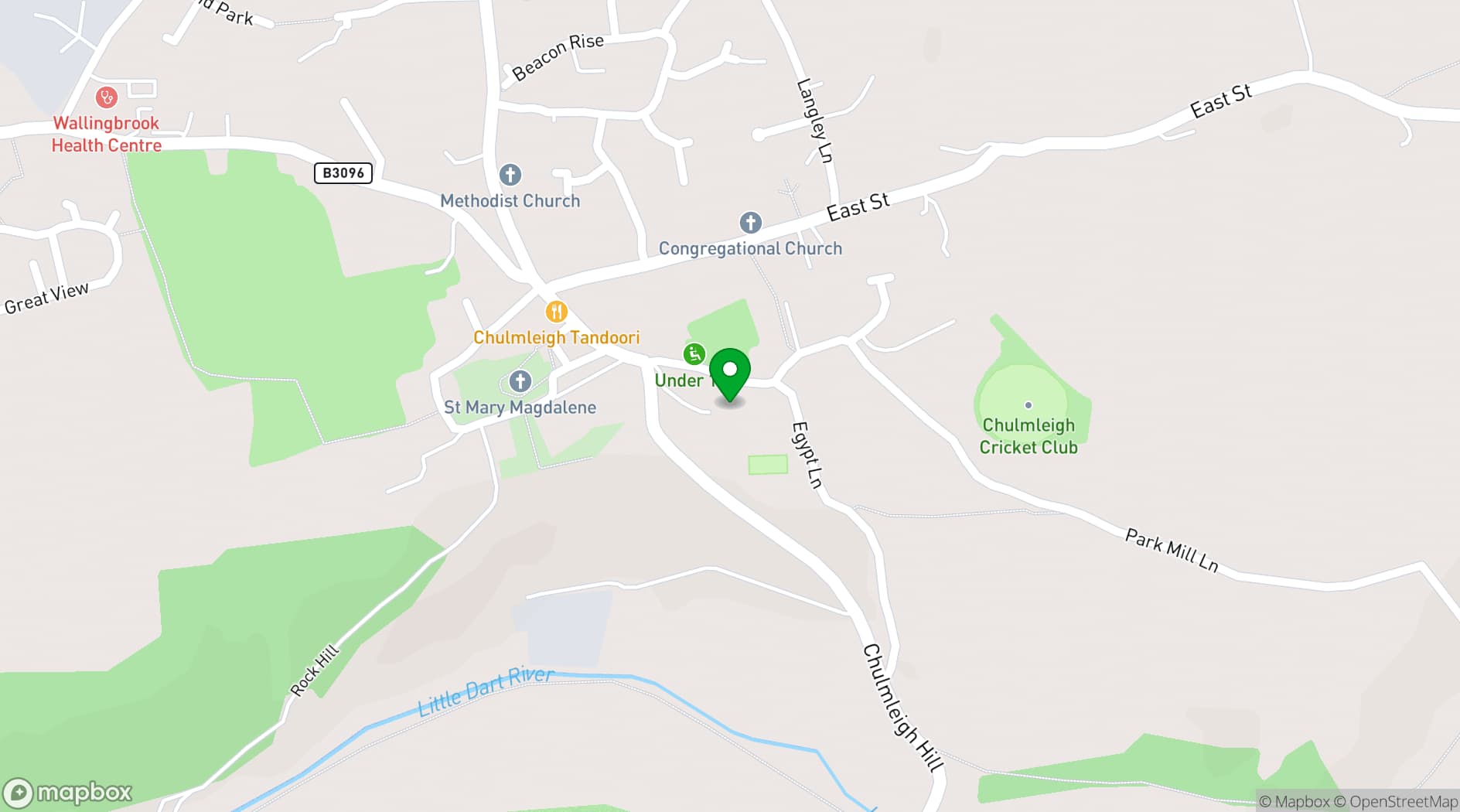 Map showing The Lost Manor