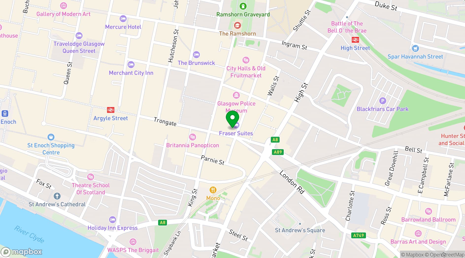 Map showing Maggie's Rock 'n' Rodeo