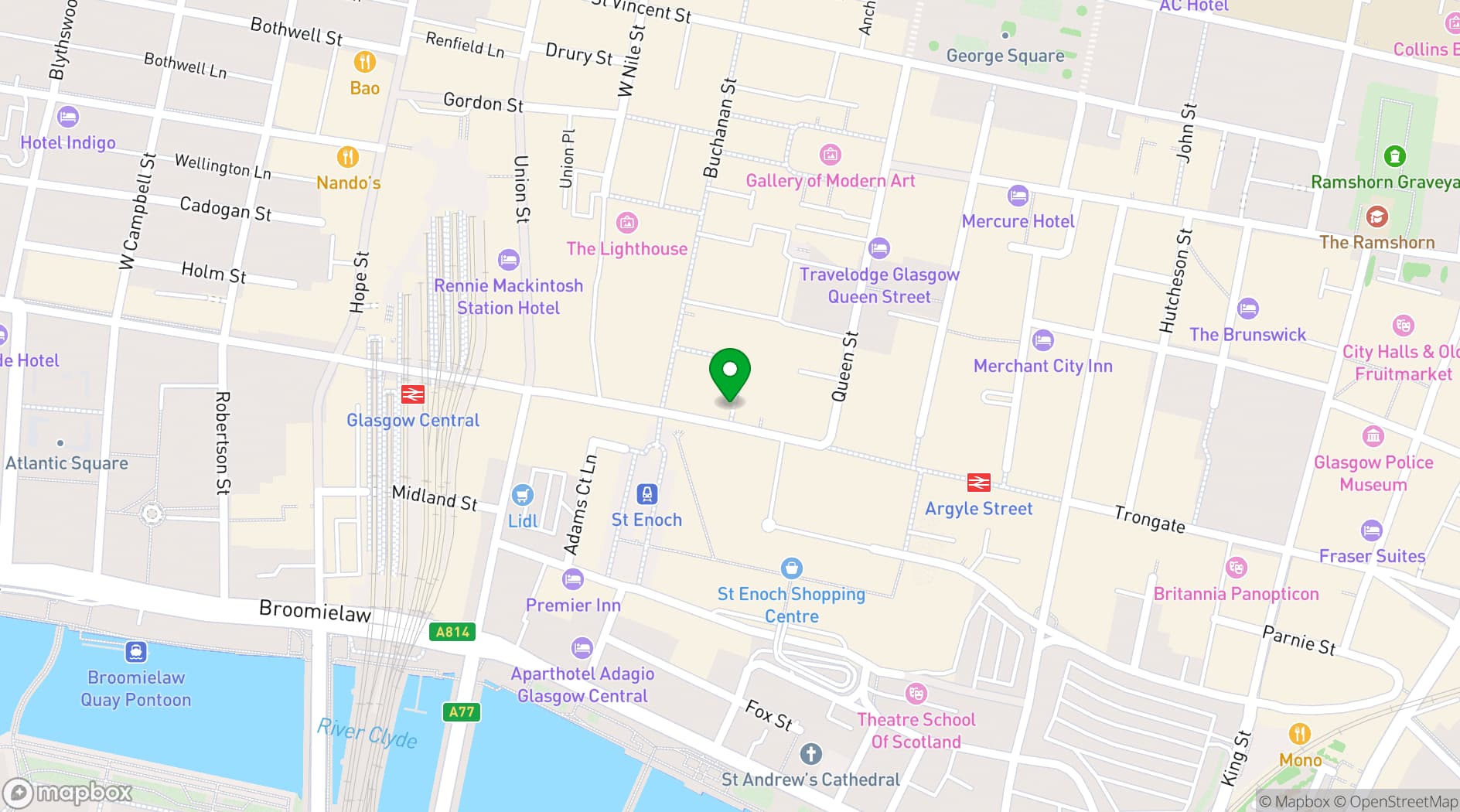 Map showing Sloans