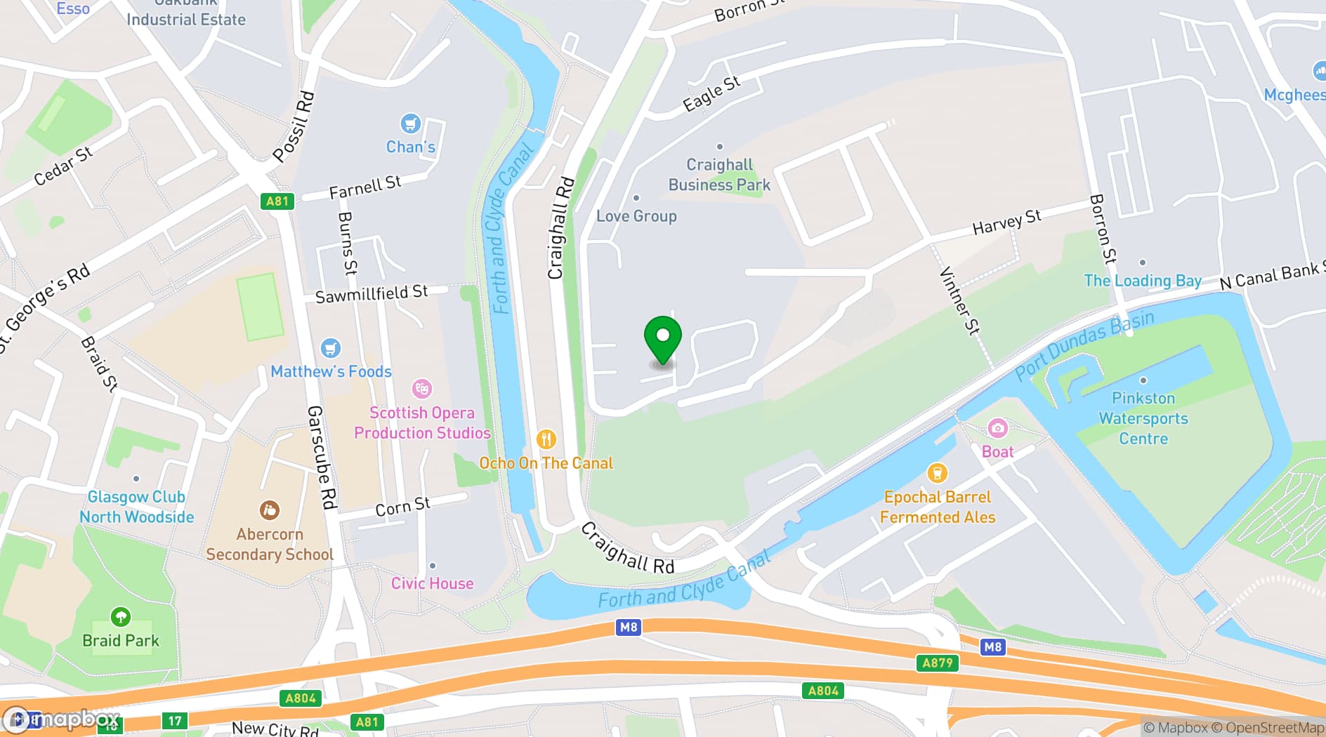 Map showing C7 Conference Centre