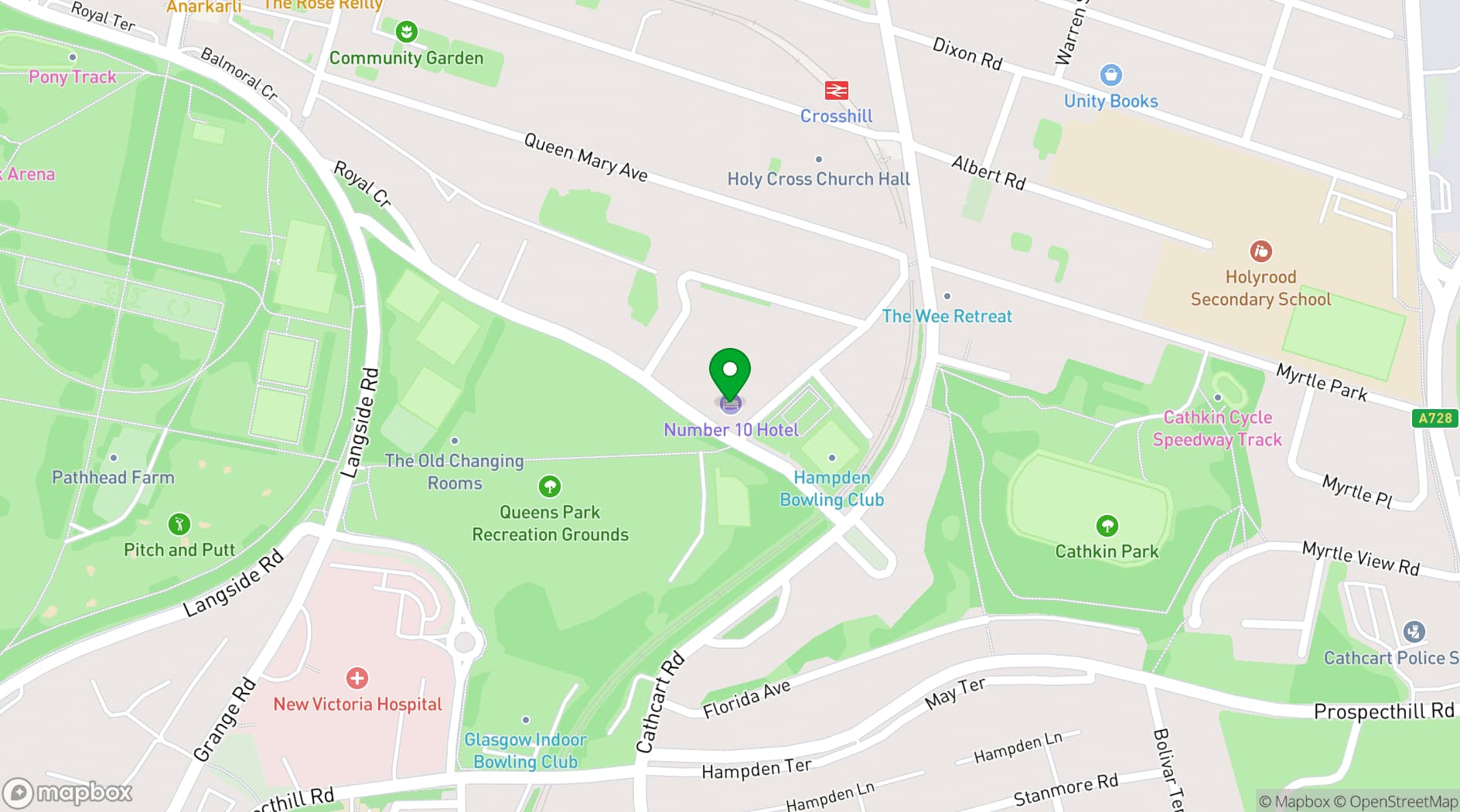 Map showing 10 Hotel