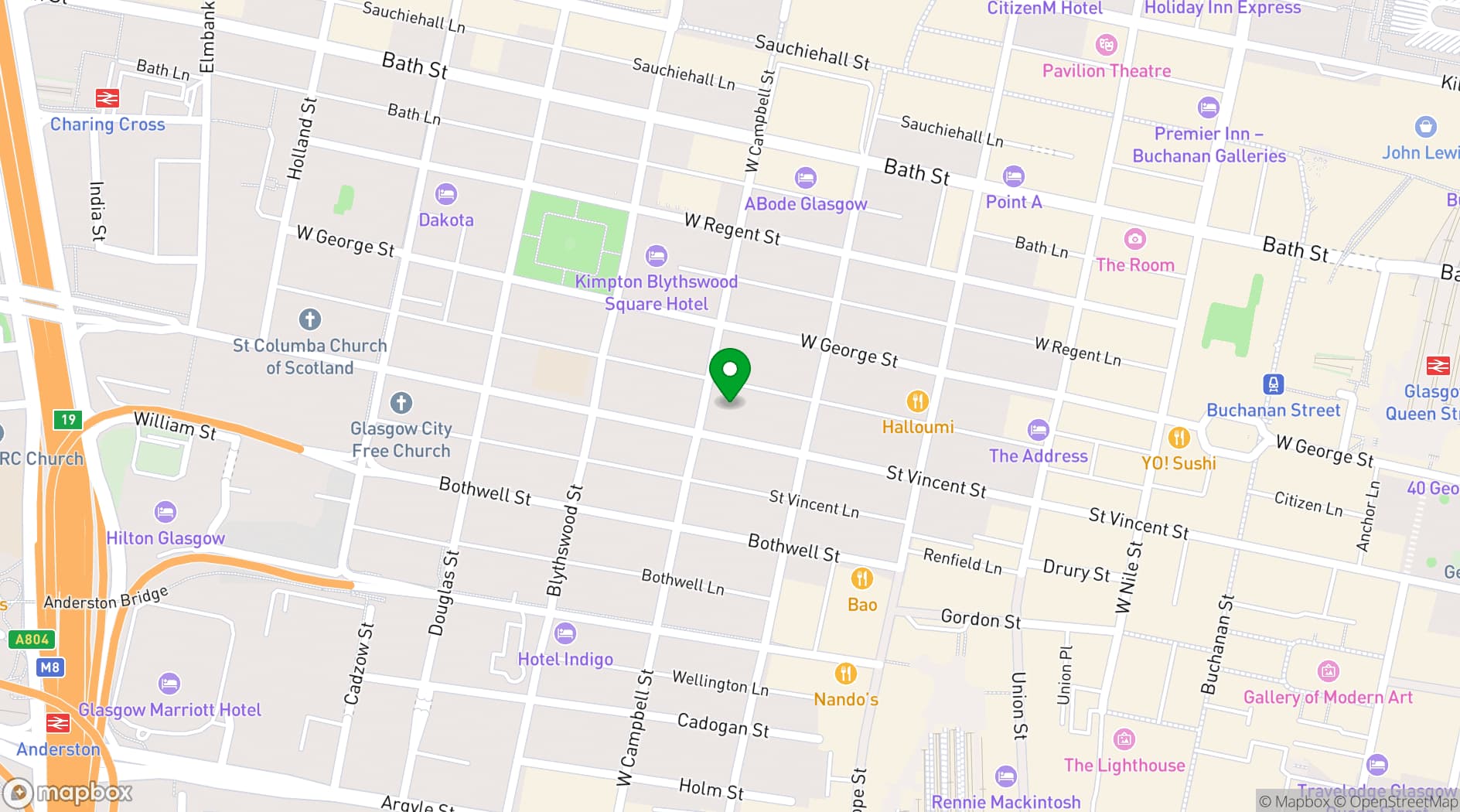 Map showing 200 Conference & Events
