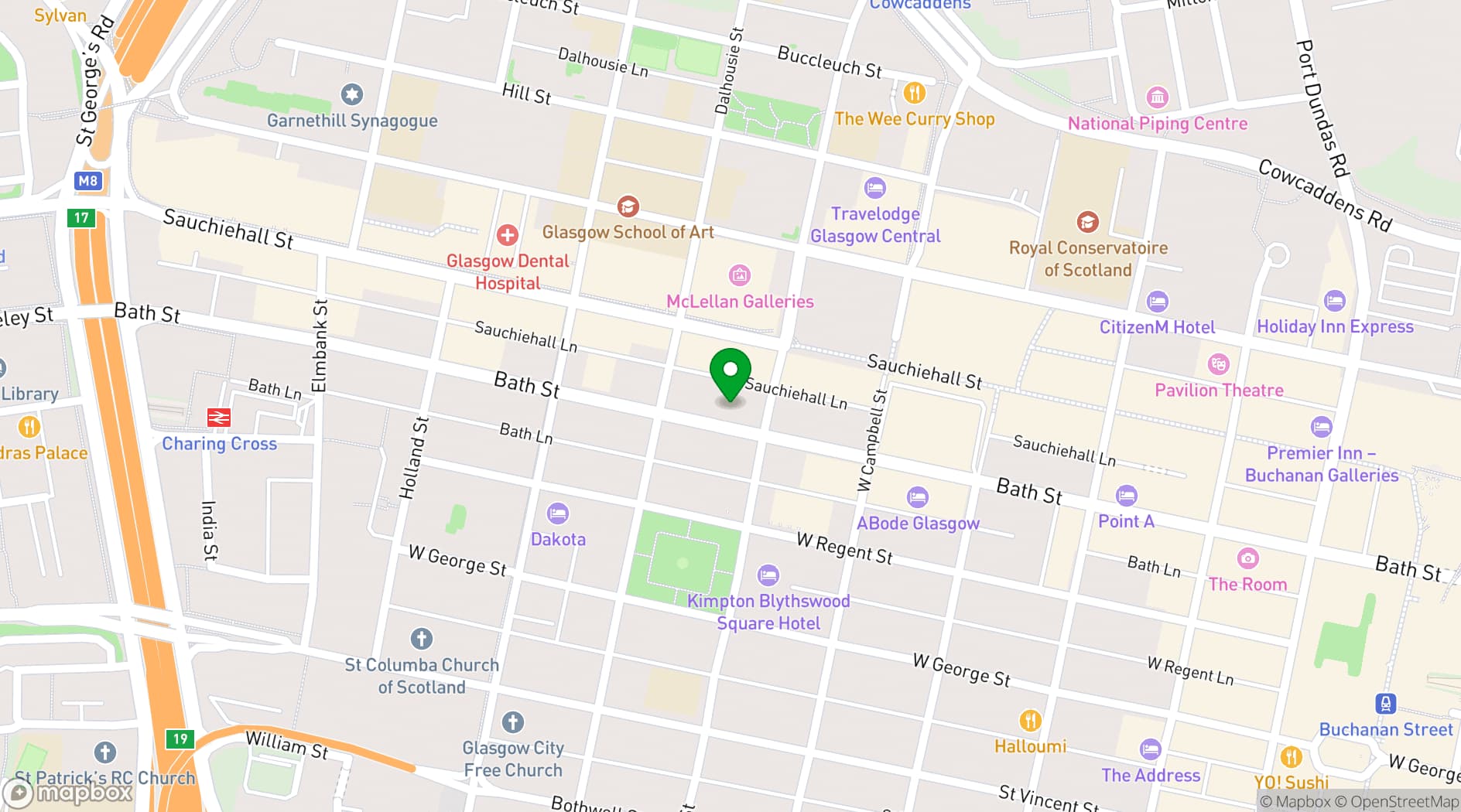 Map showing Saint Judes