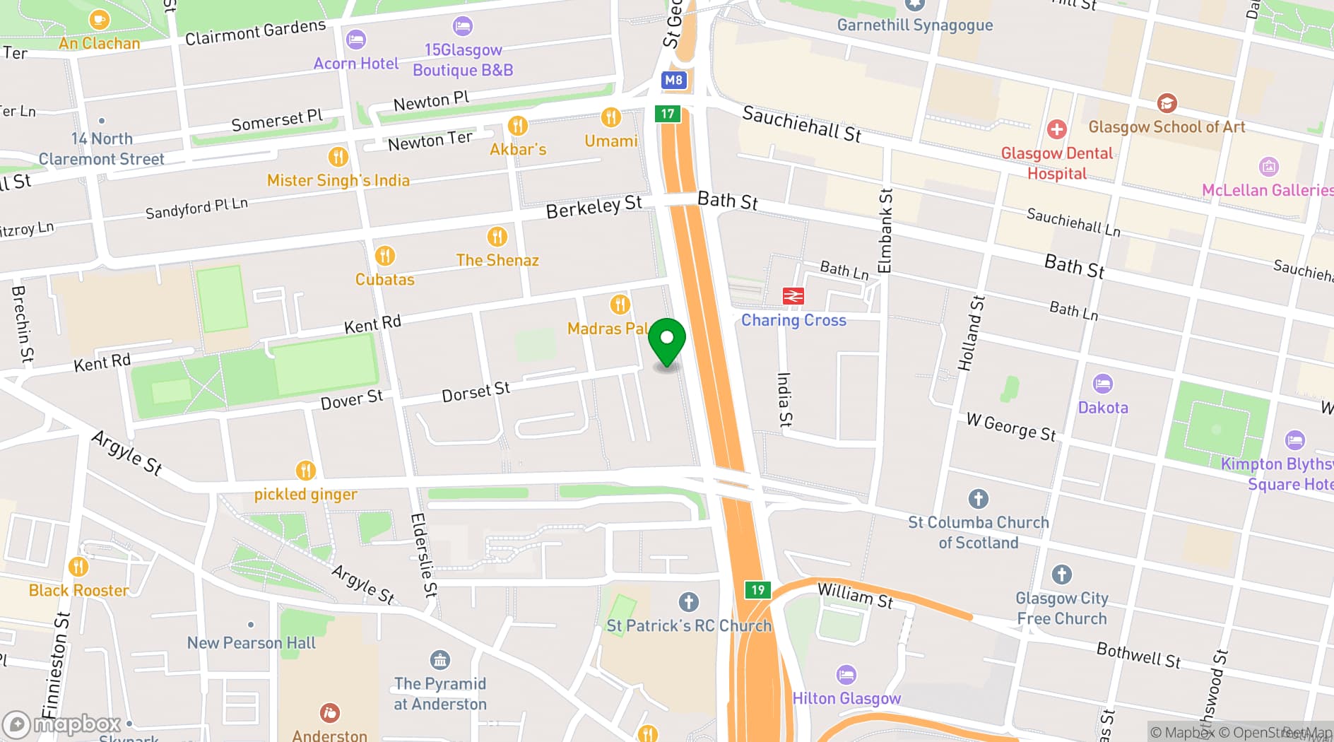 Map showing GRAVITAS