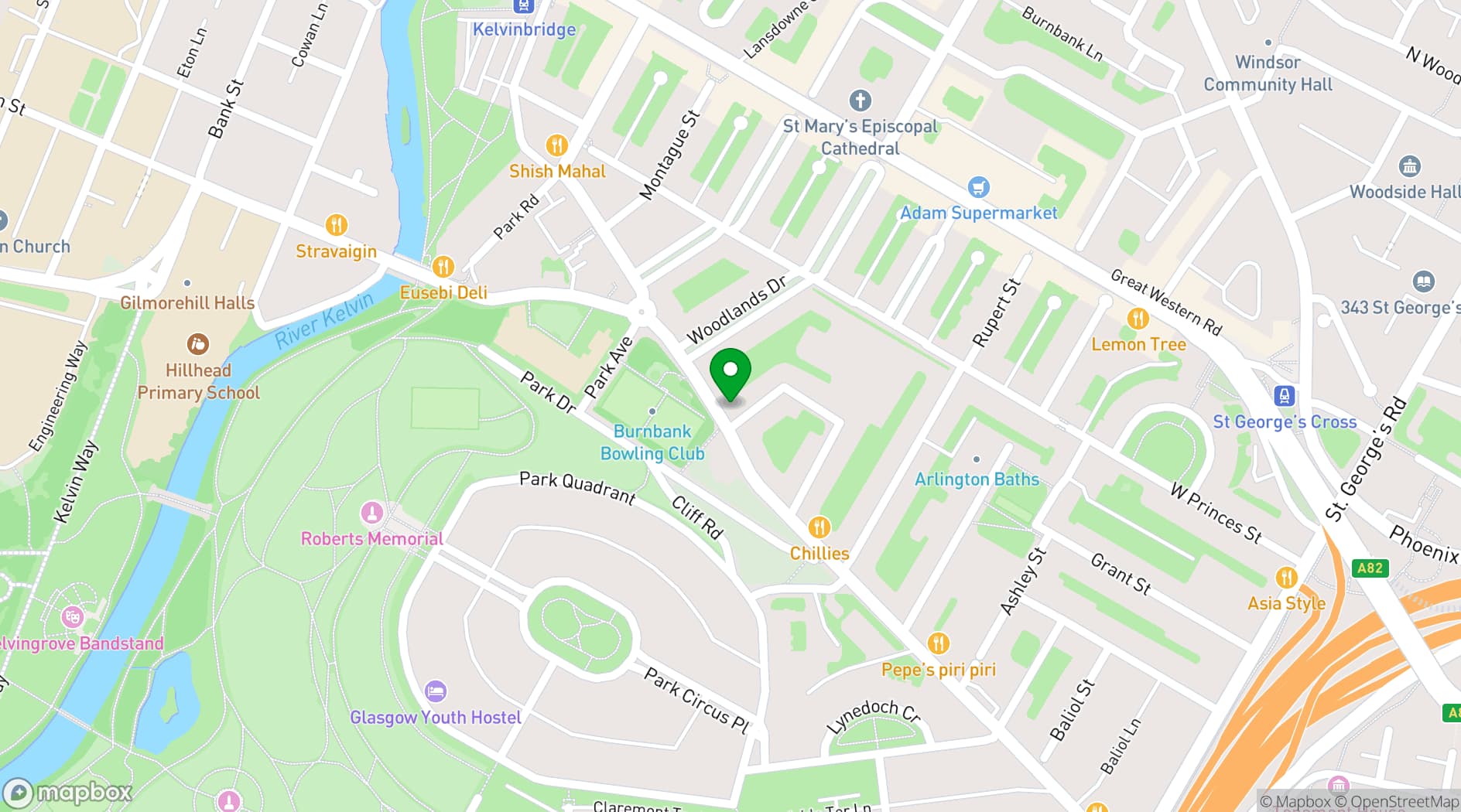 Map showing Dram!
