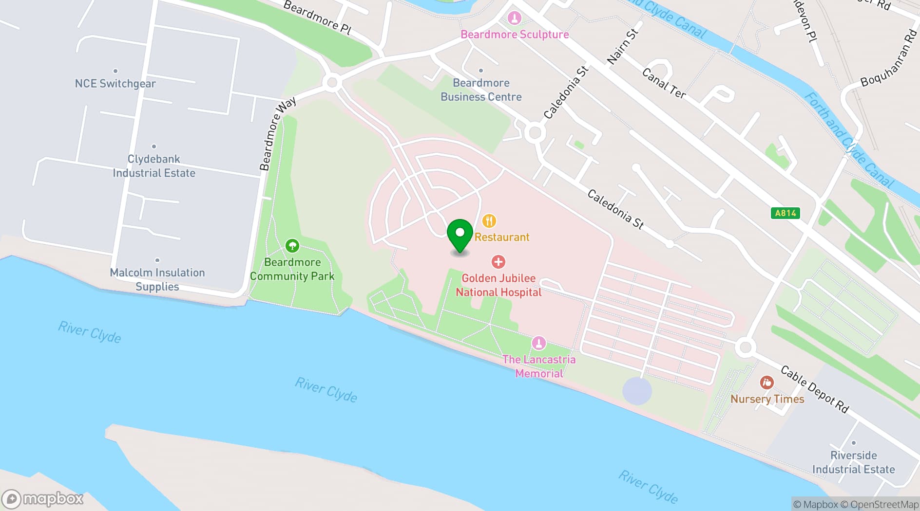 Map showing Golden Jubilee Conference Hotel