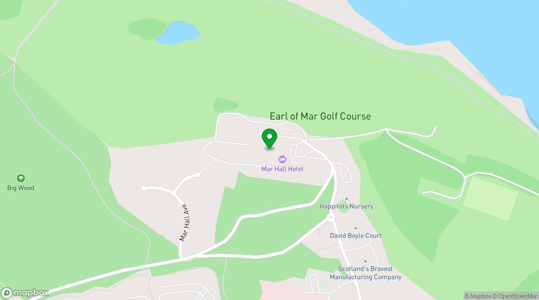 Map showing Mar Hall Golf and Spa Resort