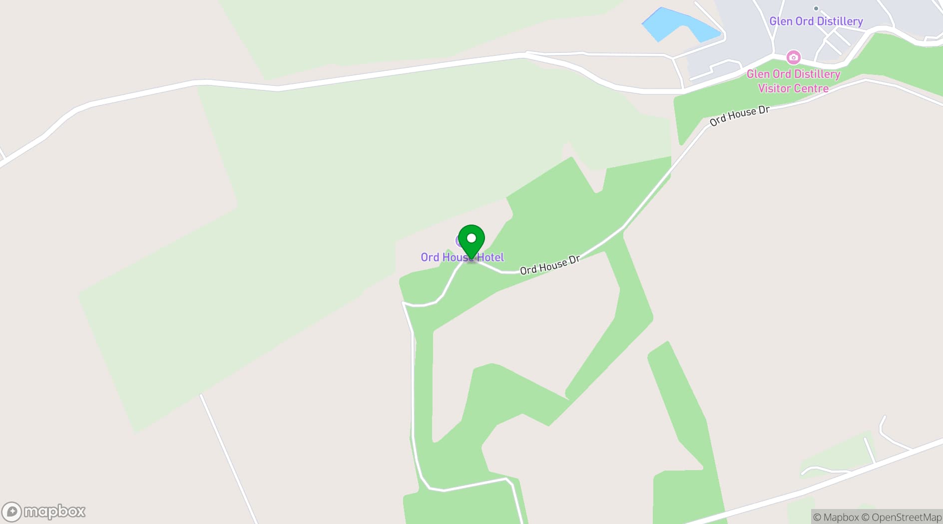 Map showing Estate of Ord