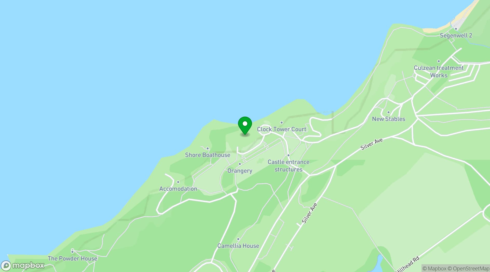 Map showing Culzean Castle