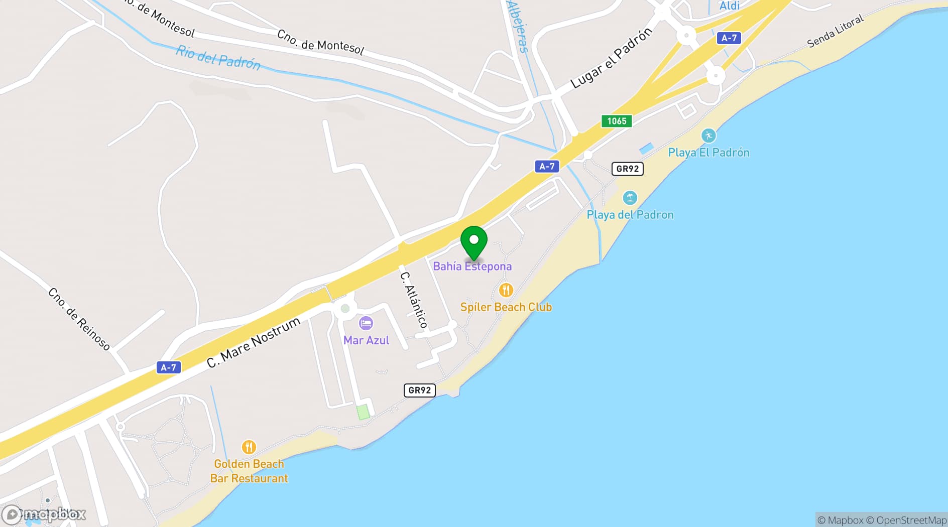 Map showing Kempinski Hotel Bahía Marbella - Estepona