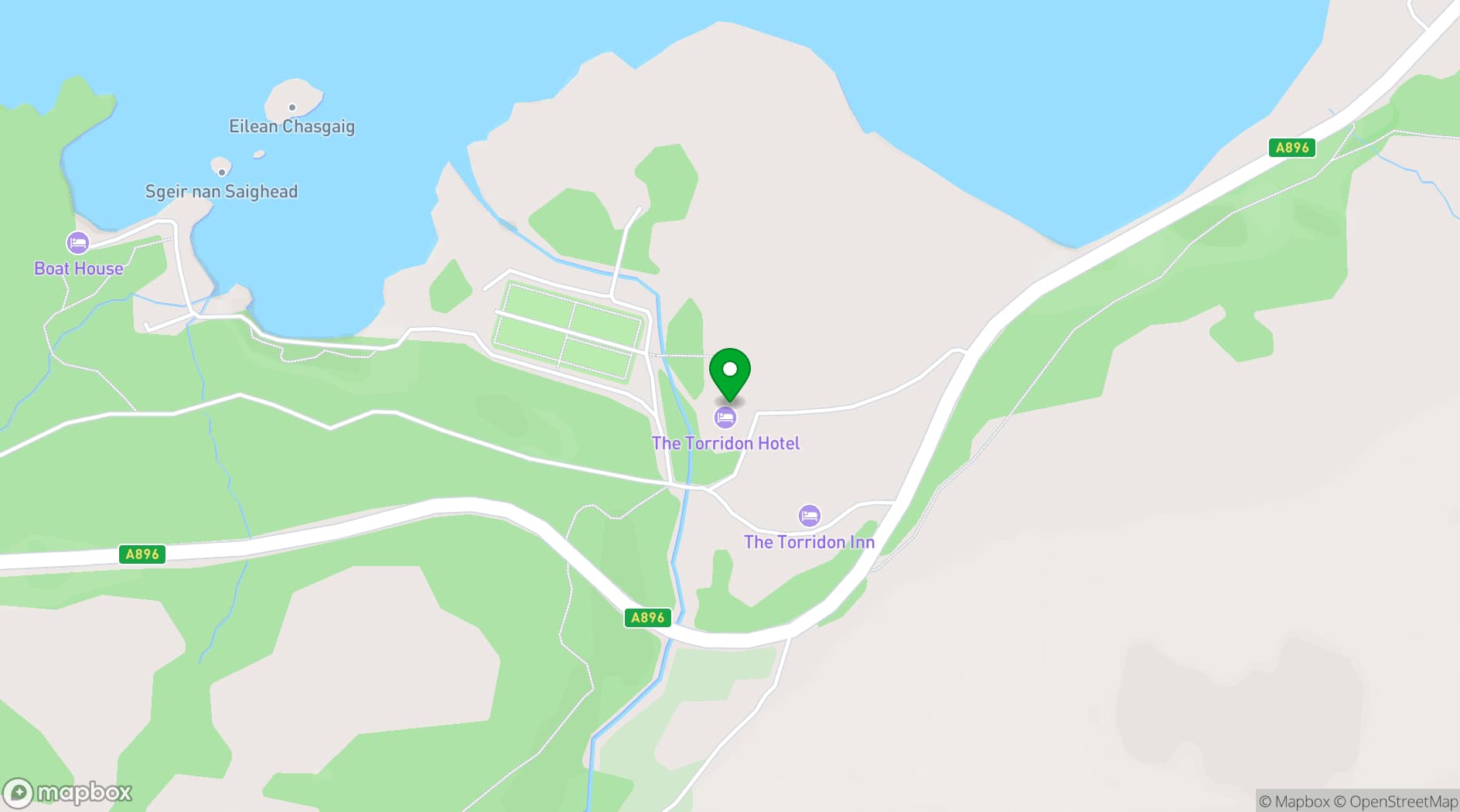 Map showing The Torridon
