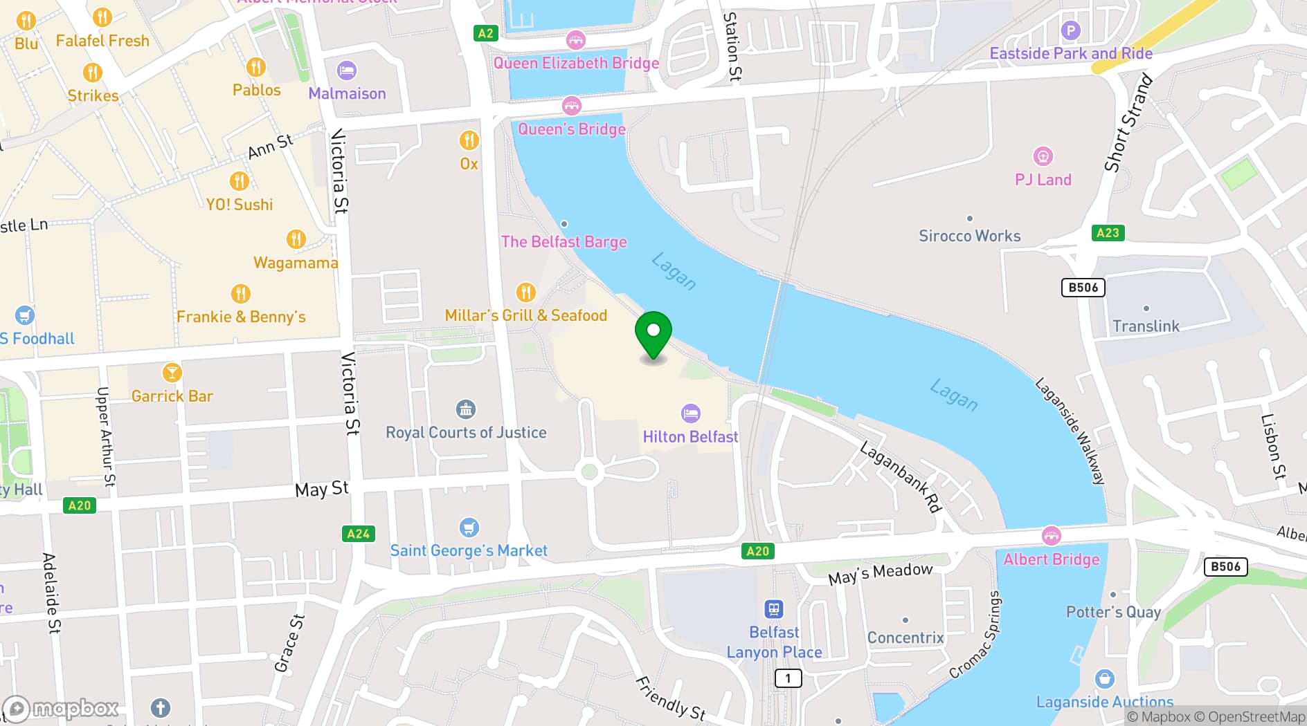Map showing ICC Belfast | International Convention Centre