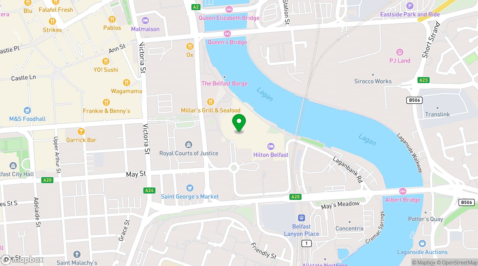 Map showing ICC Belfast | International Convention Centre