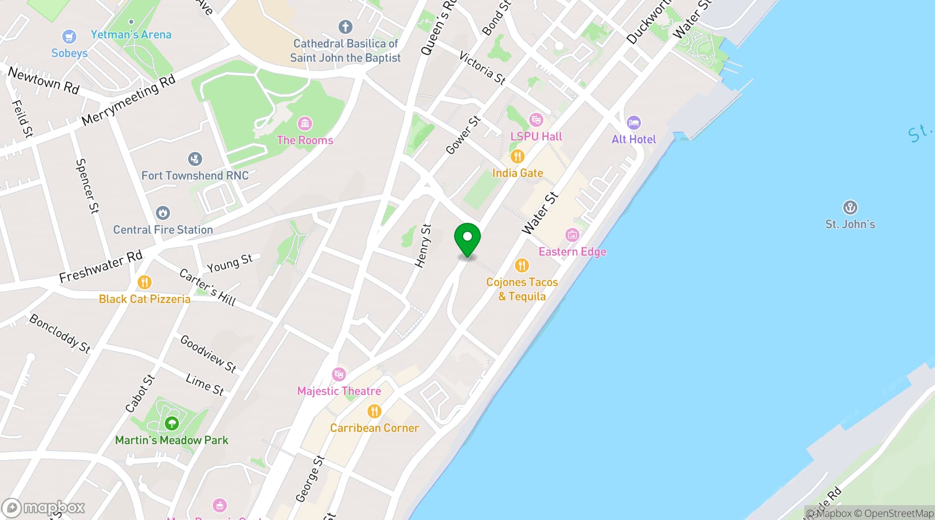 Map showing Magnum & Steins