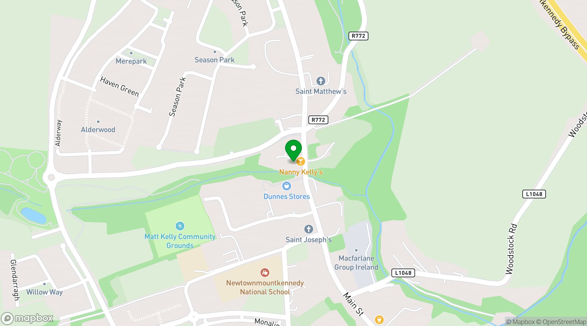 Map showing Parkview Hotel
