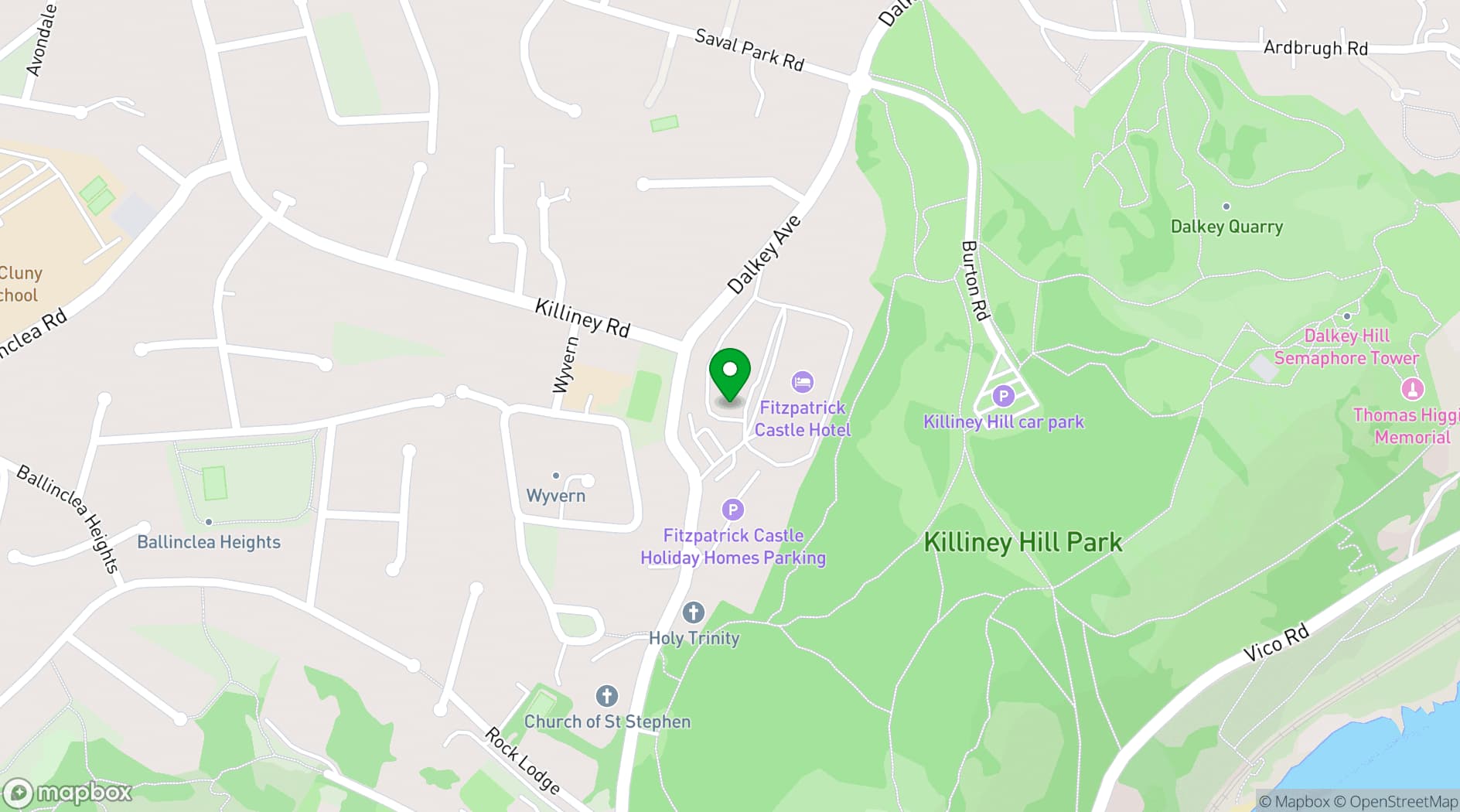 Map showing The Terrace