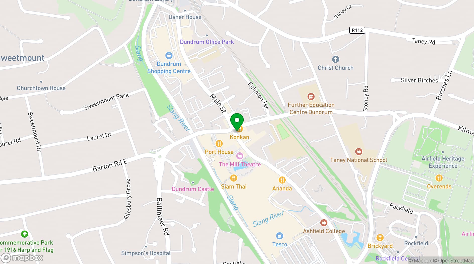 Map showing Penthouse - PYE Bar Dundrum