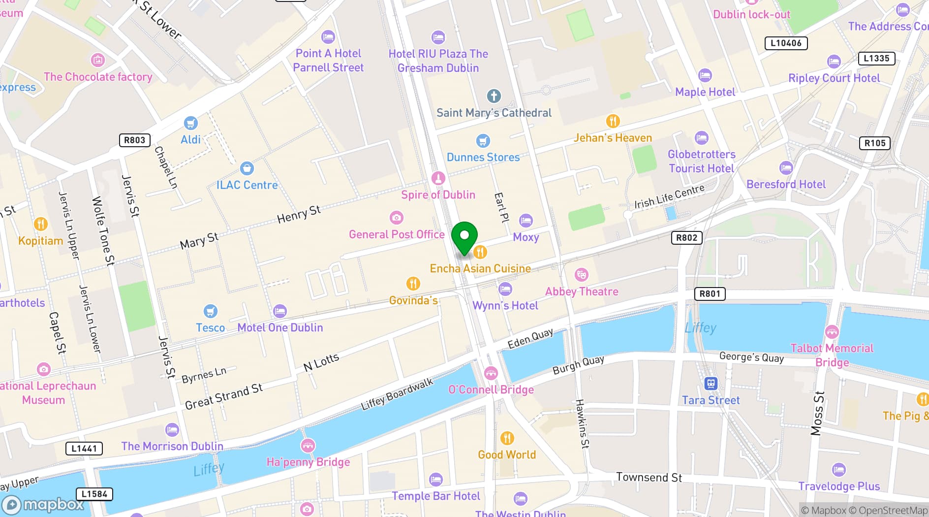 Map showing Tcube coworking