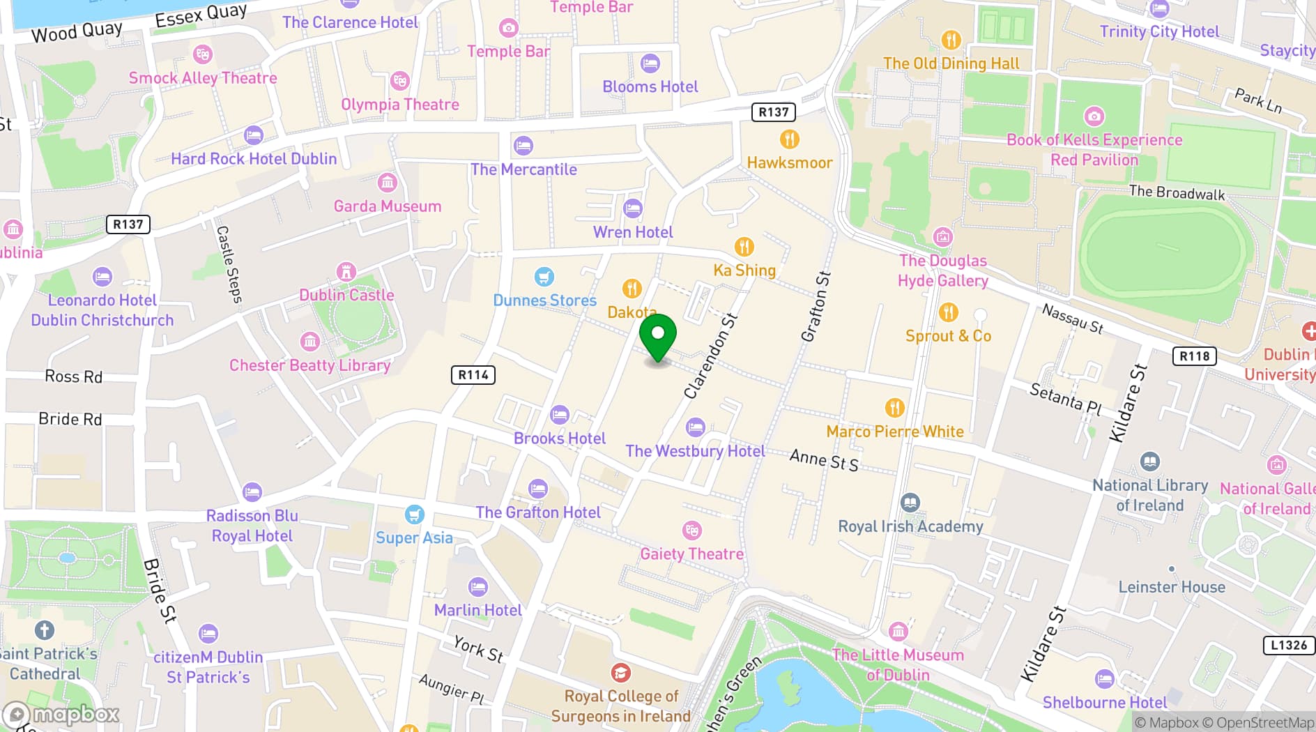 Map showing Coppinger