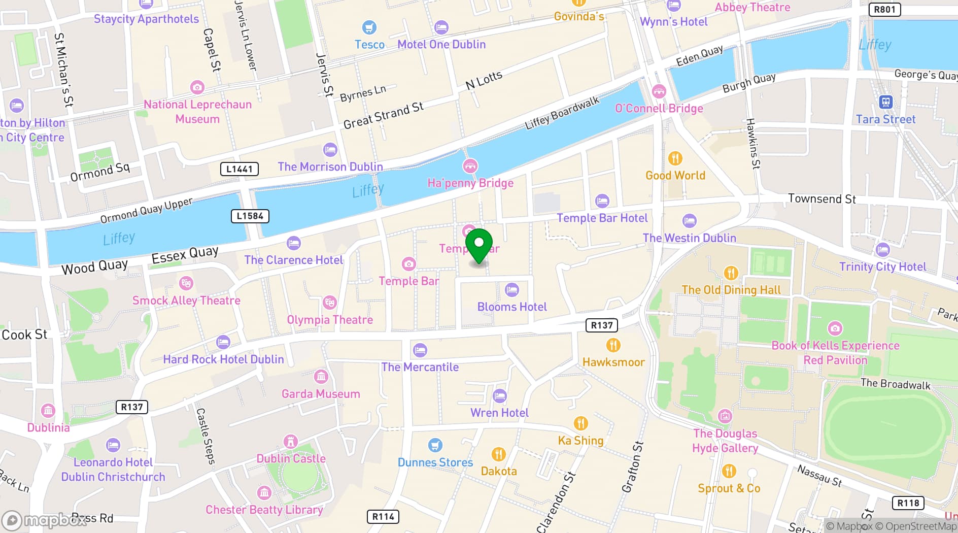 Map showing Vintage Cocktail Club
