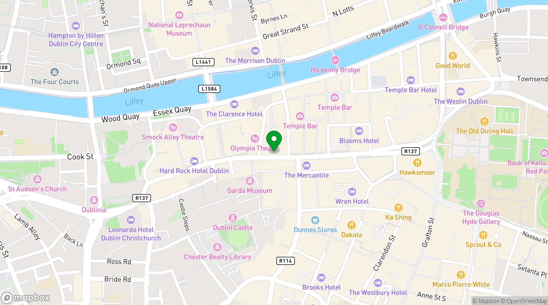 Map showing In Stitches Comedy