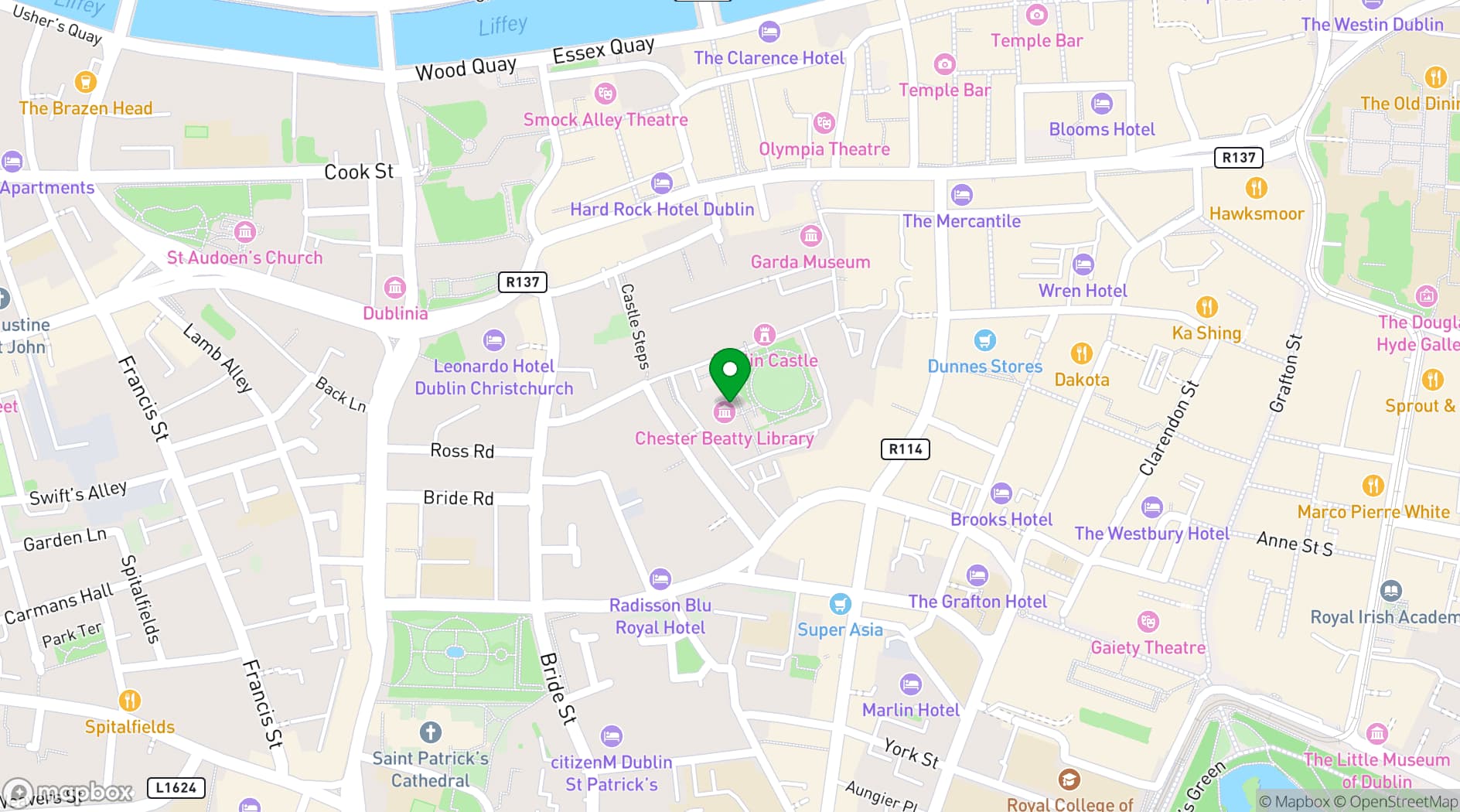 Map showing Silk Road Cafe