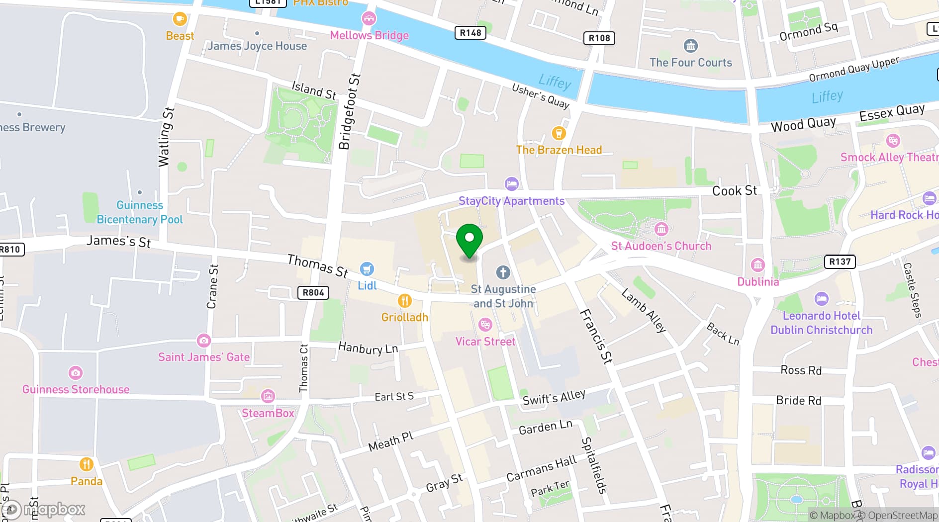Map showing NICOLA Arts