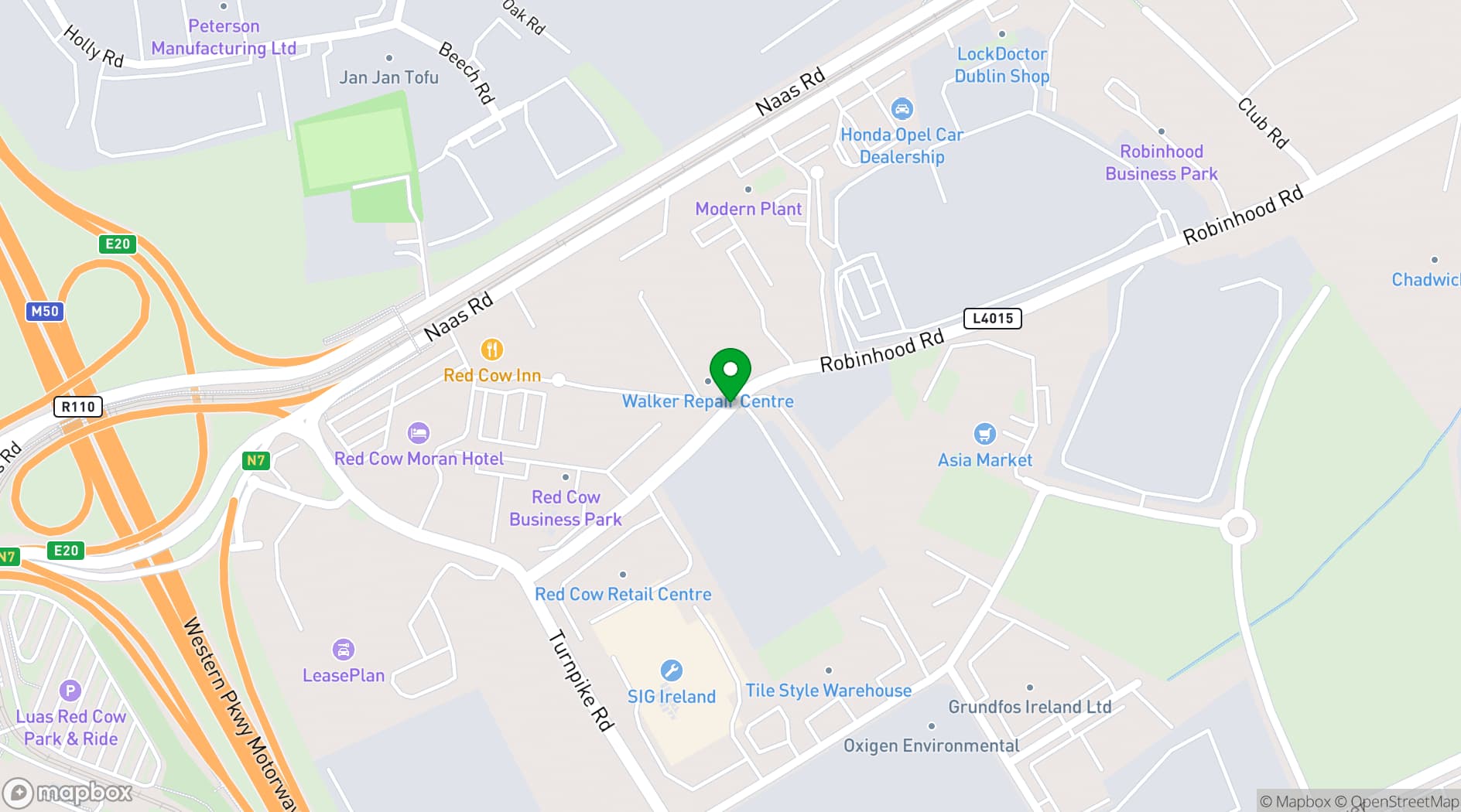 Map showing Executive House Business Centre