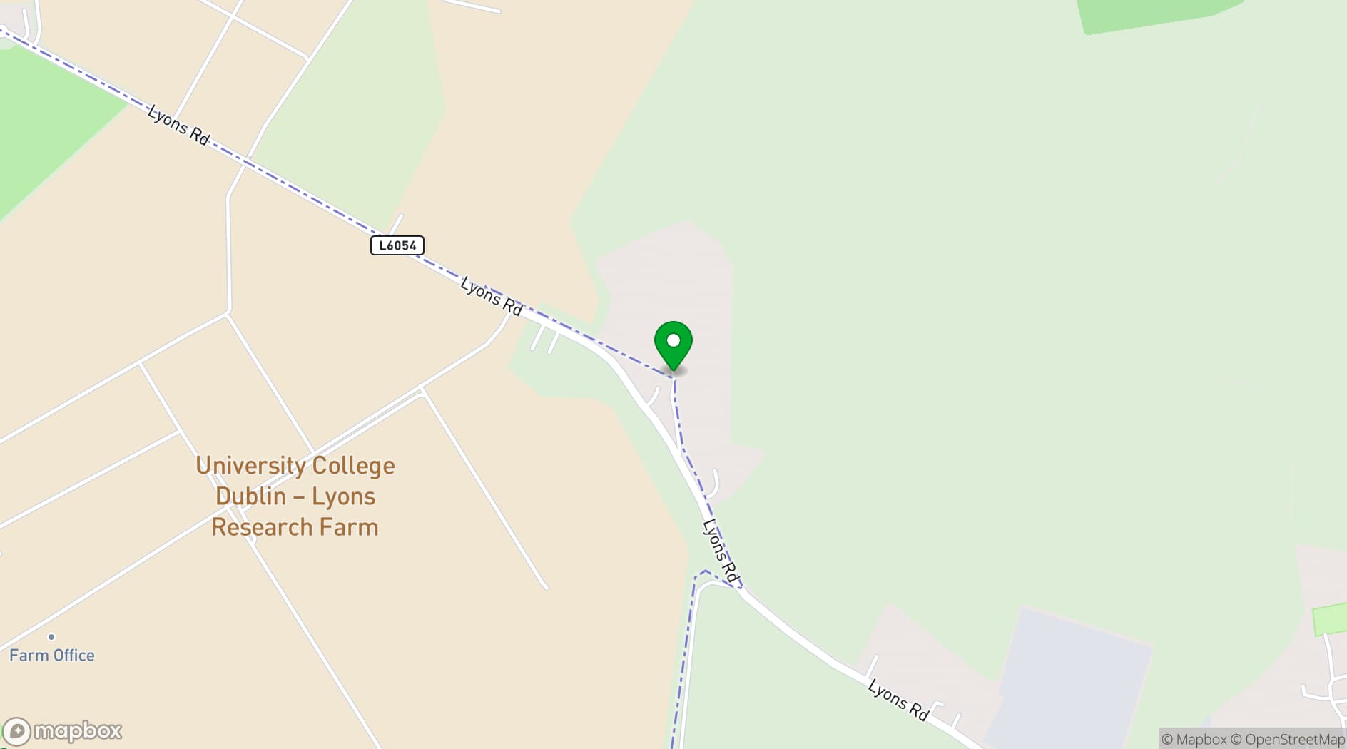 Map showing Cliff at Lyons