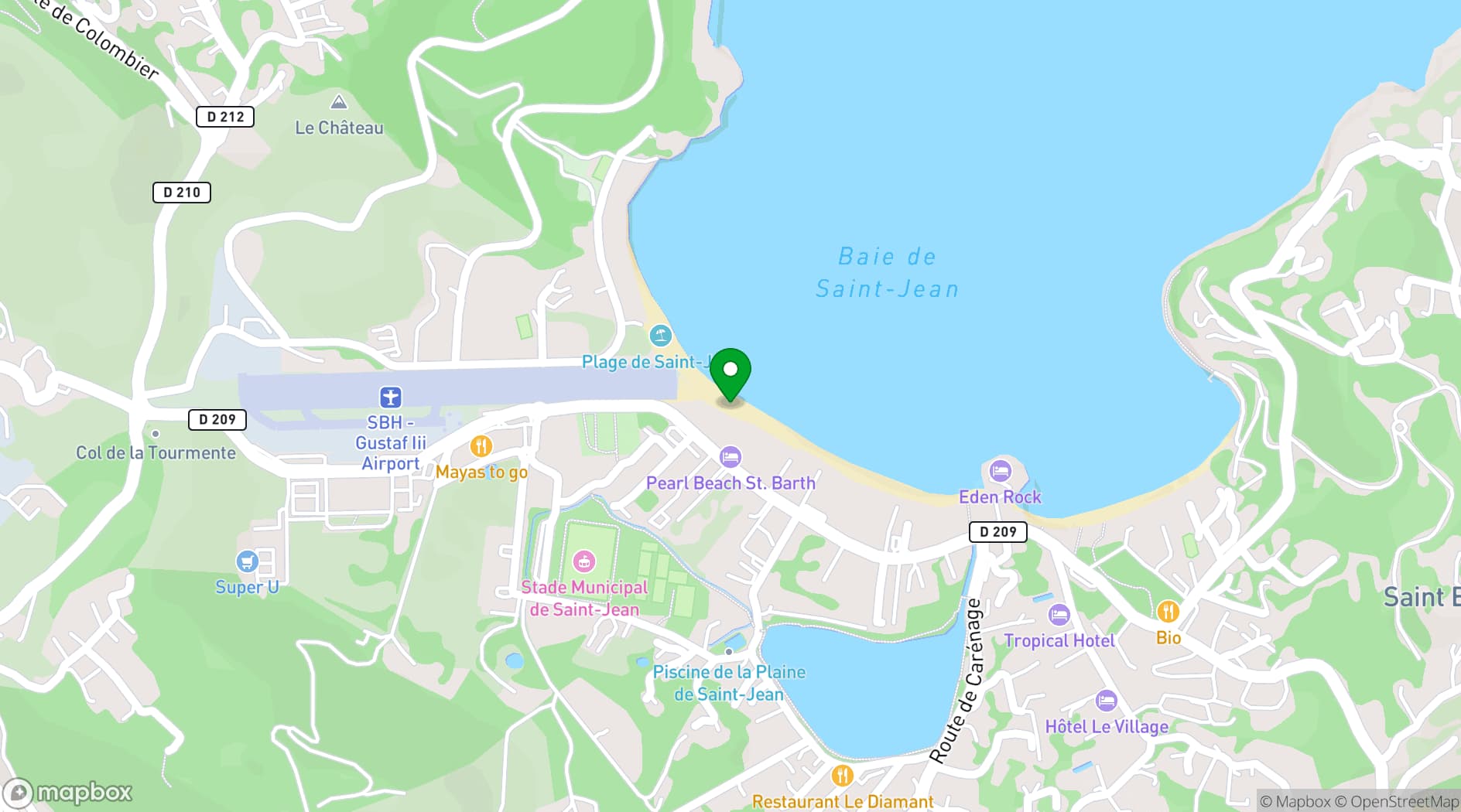 Map showing Gyp Sea Chef's Table