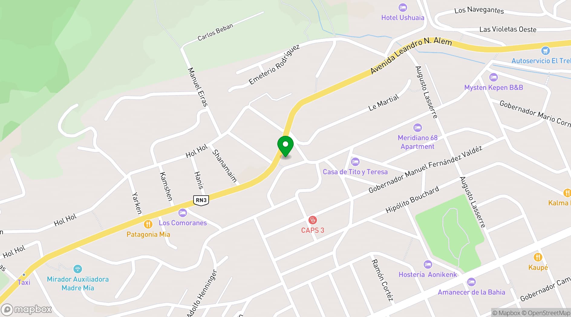 Map showing Quincho Casa de Familia