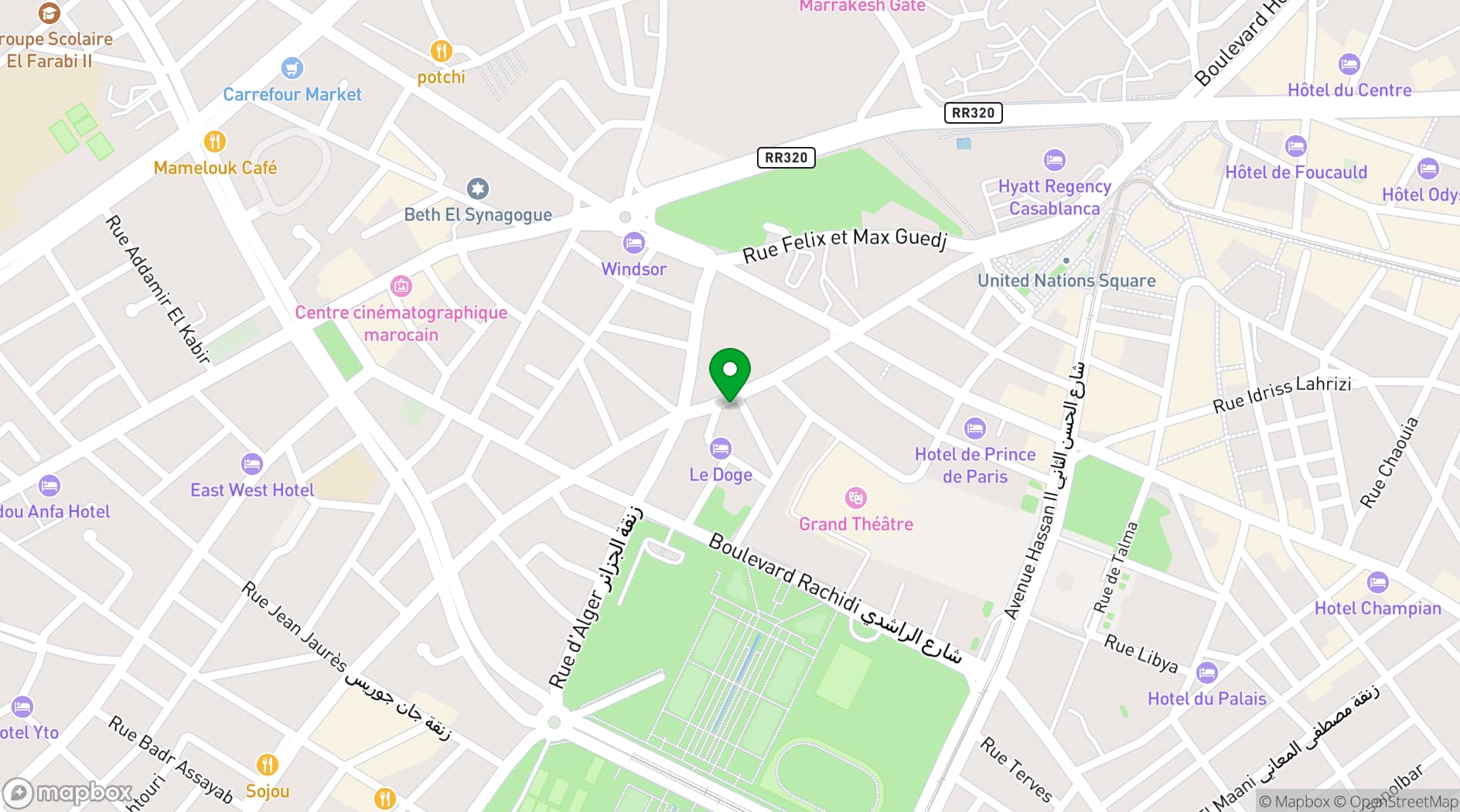 Map showing Kaan Casablanca
