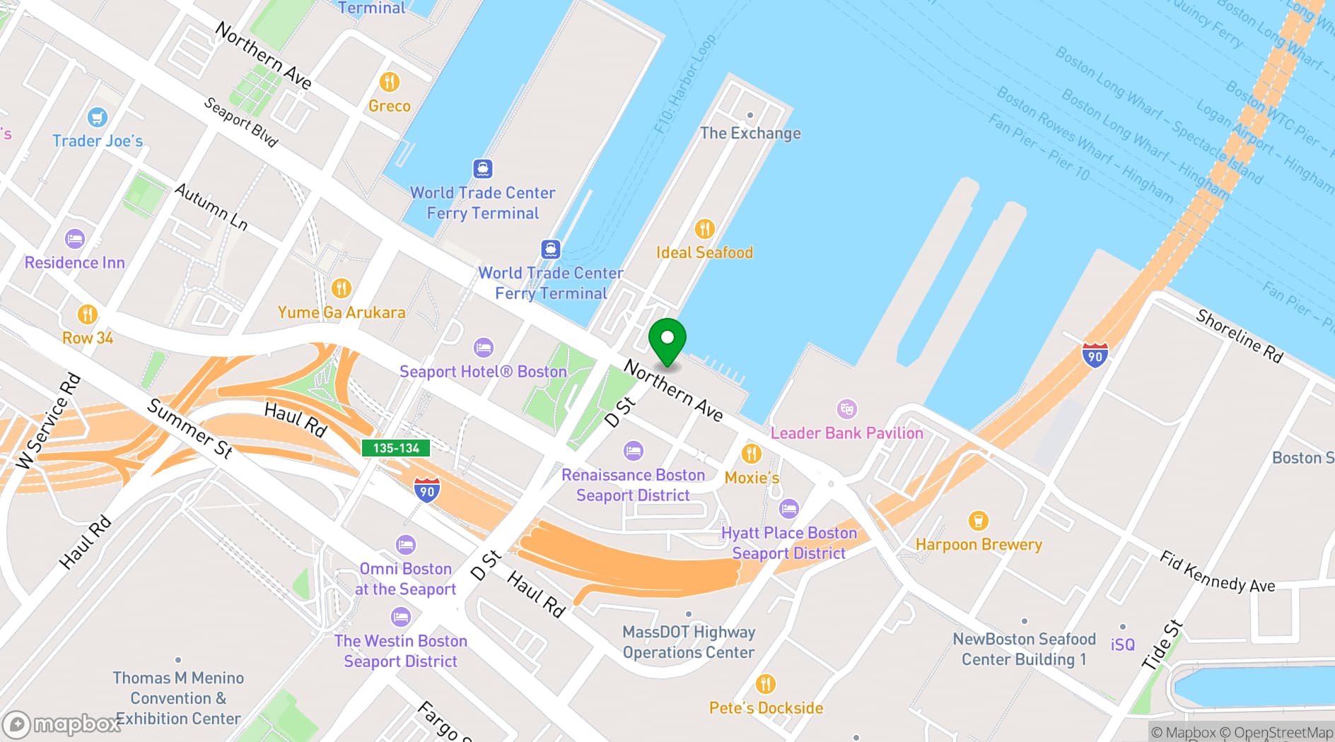 Map showing Del Frisco’s Double Eagle Steak House