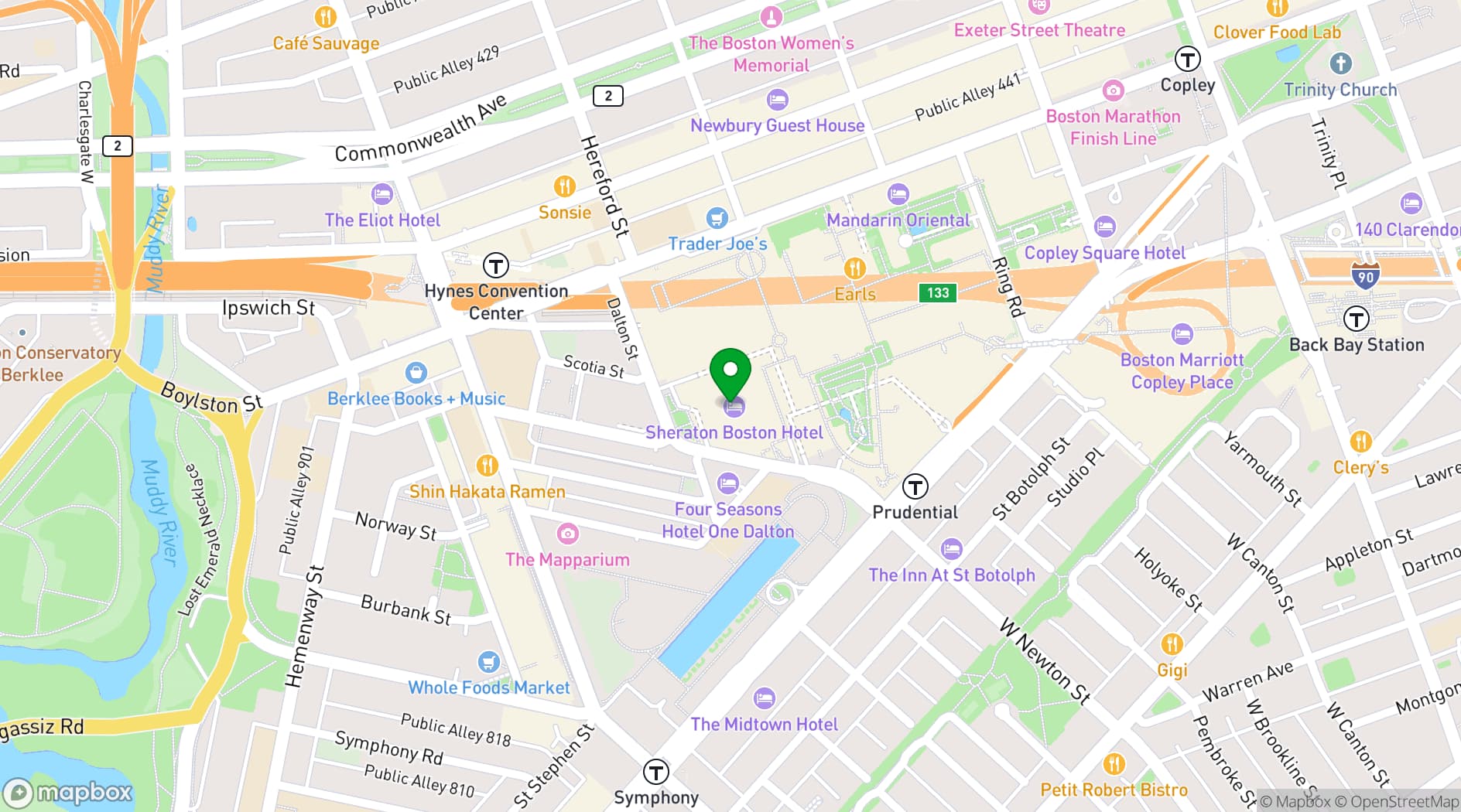 Map showing Eataly Boston