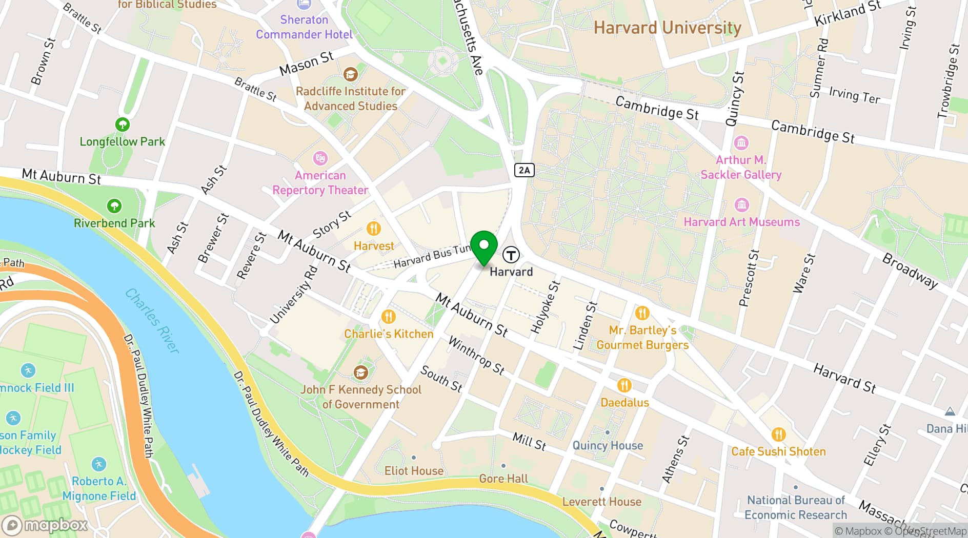 Map showing Russell House Tavern